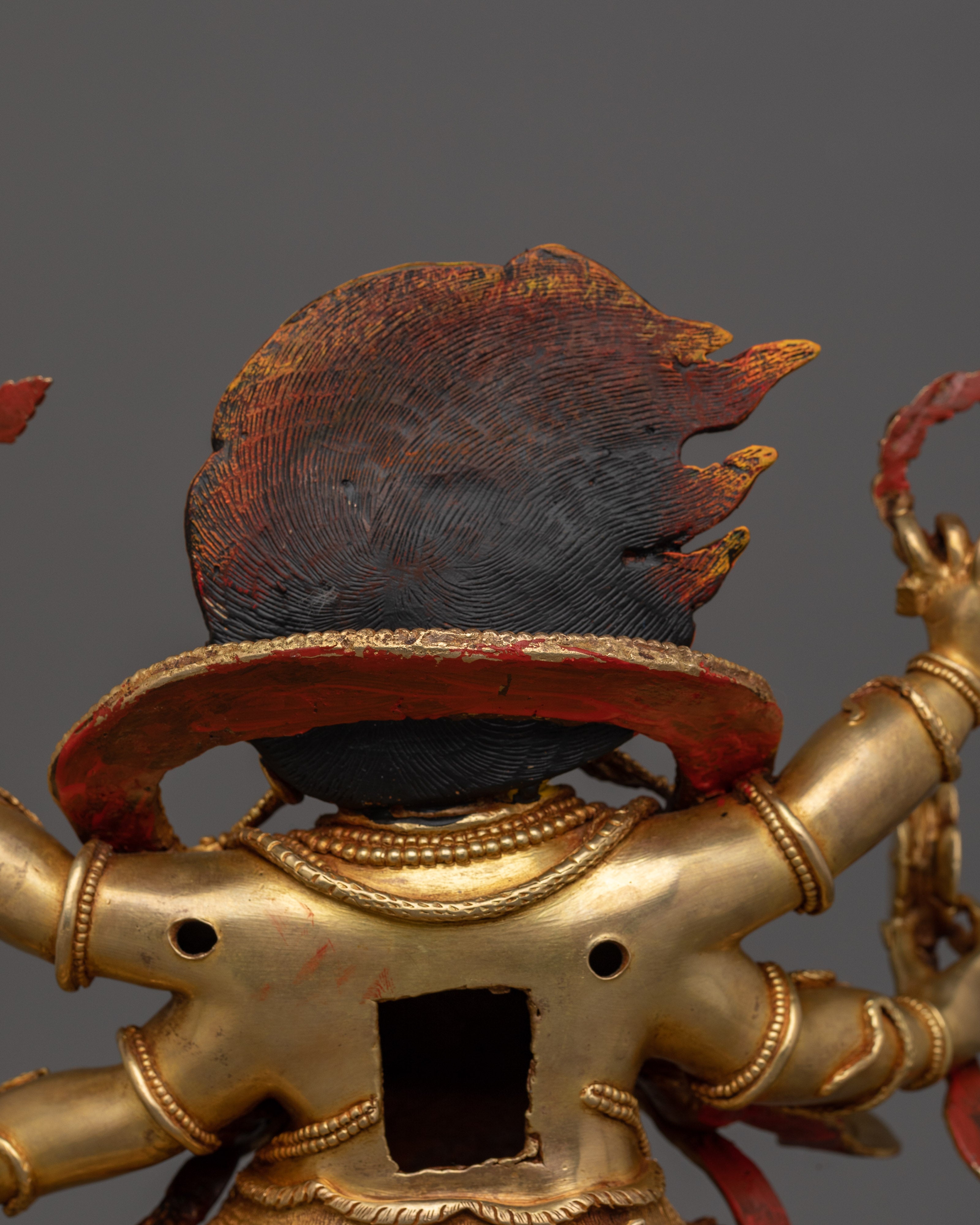 Traditional Himalayan Art of Six Armed Mahakala | The Six-Armed Protector