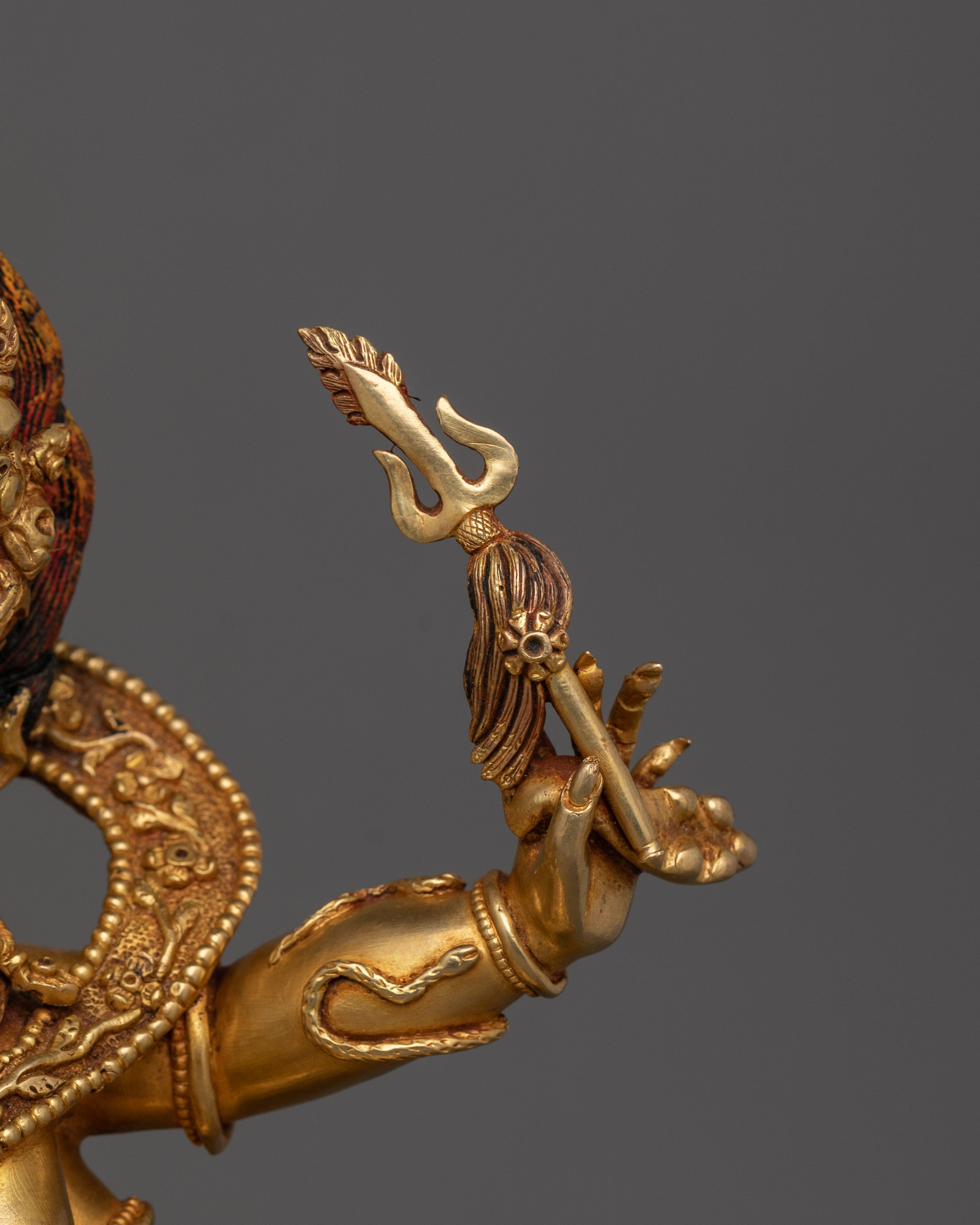 Traditional Himalayan Art of Six Armed Mahakala | The Six-Armed Protector