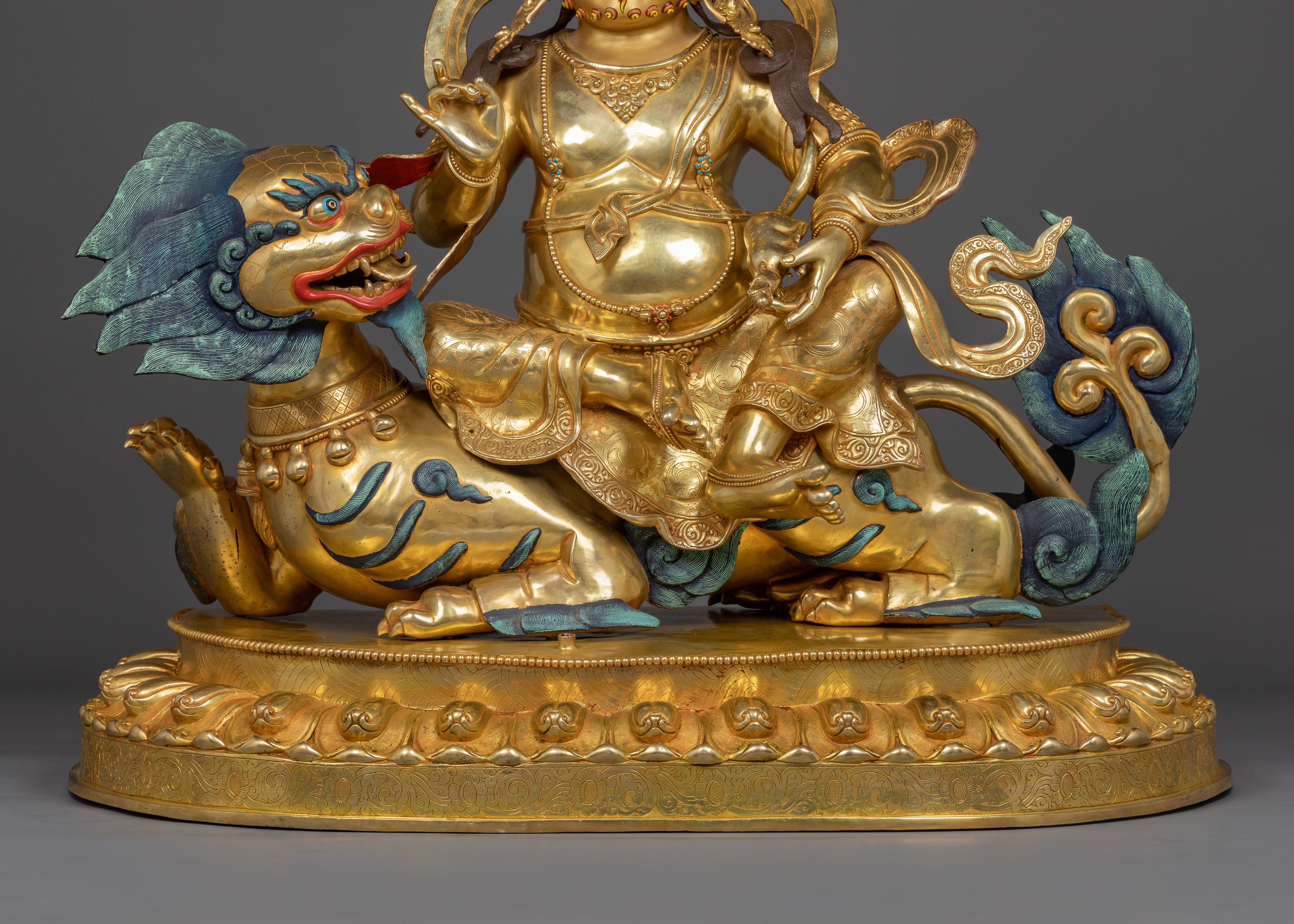 Handcrafted Tibetan Namtoshe Statue | Lord of Wealth