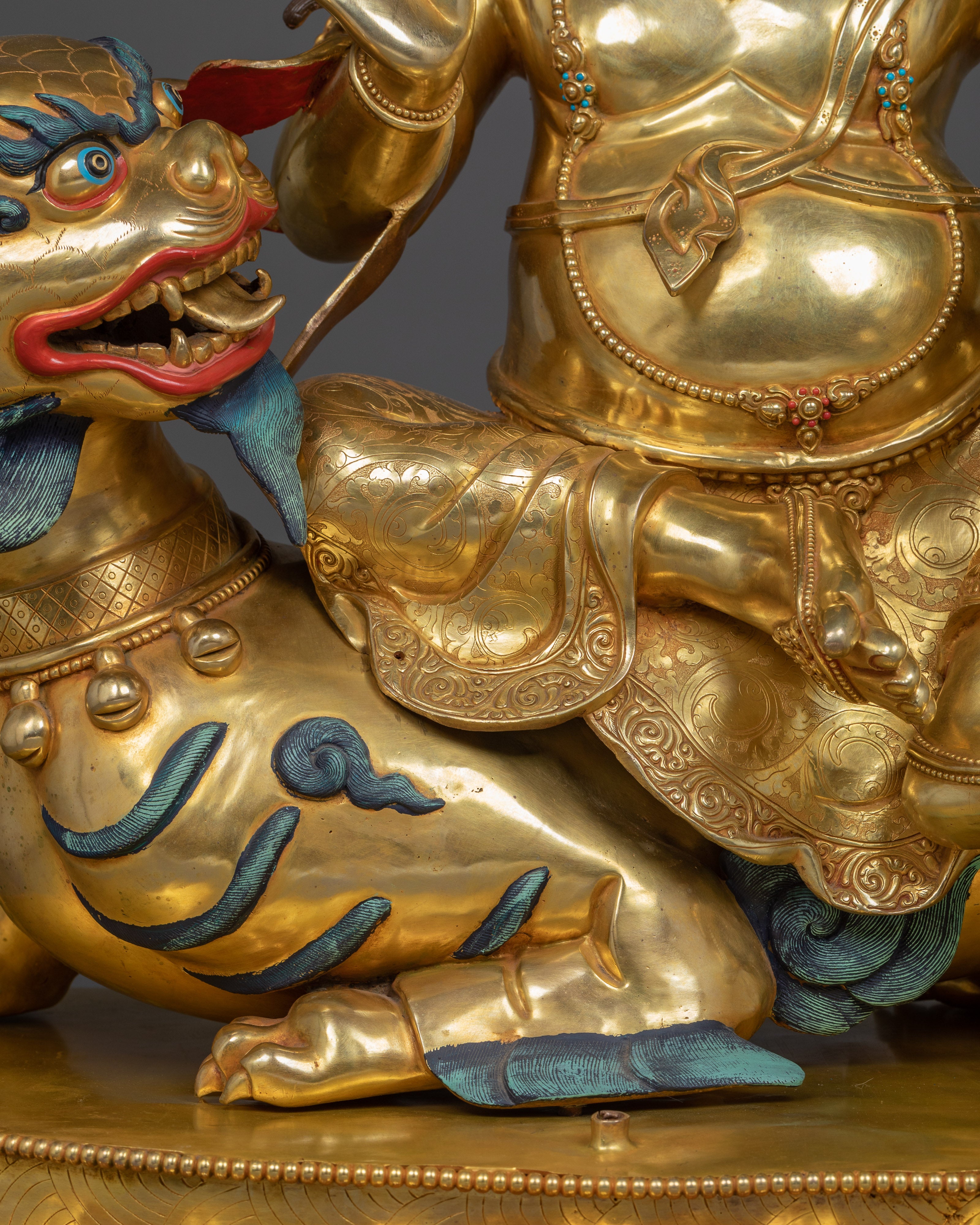 Handcrafted Tibetan Namtoshe Statue | Lord of Wealth