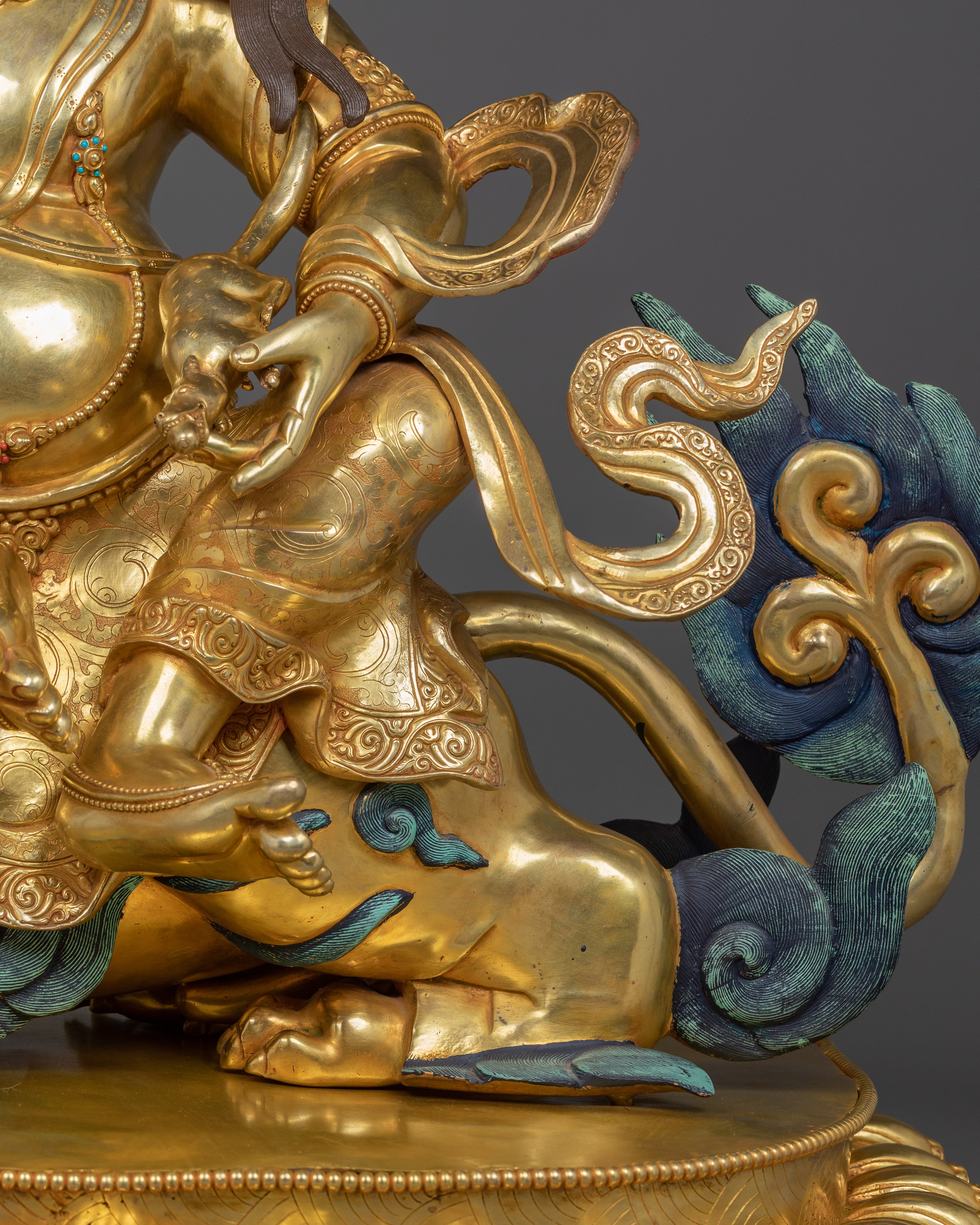 Handcrafted Tibetan Namtoshe Statue | Lord of Wealth