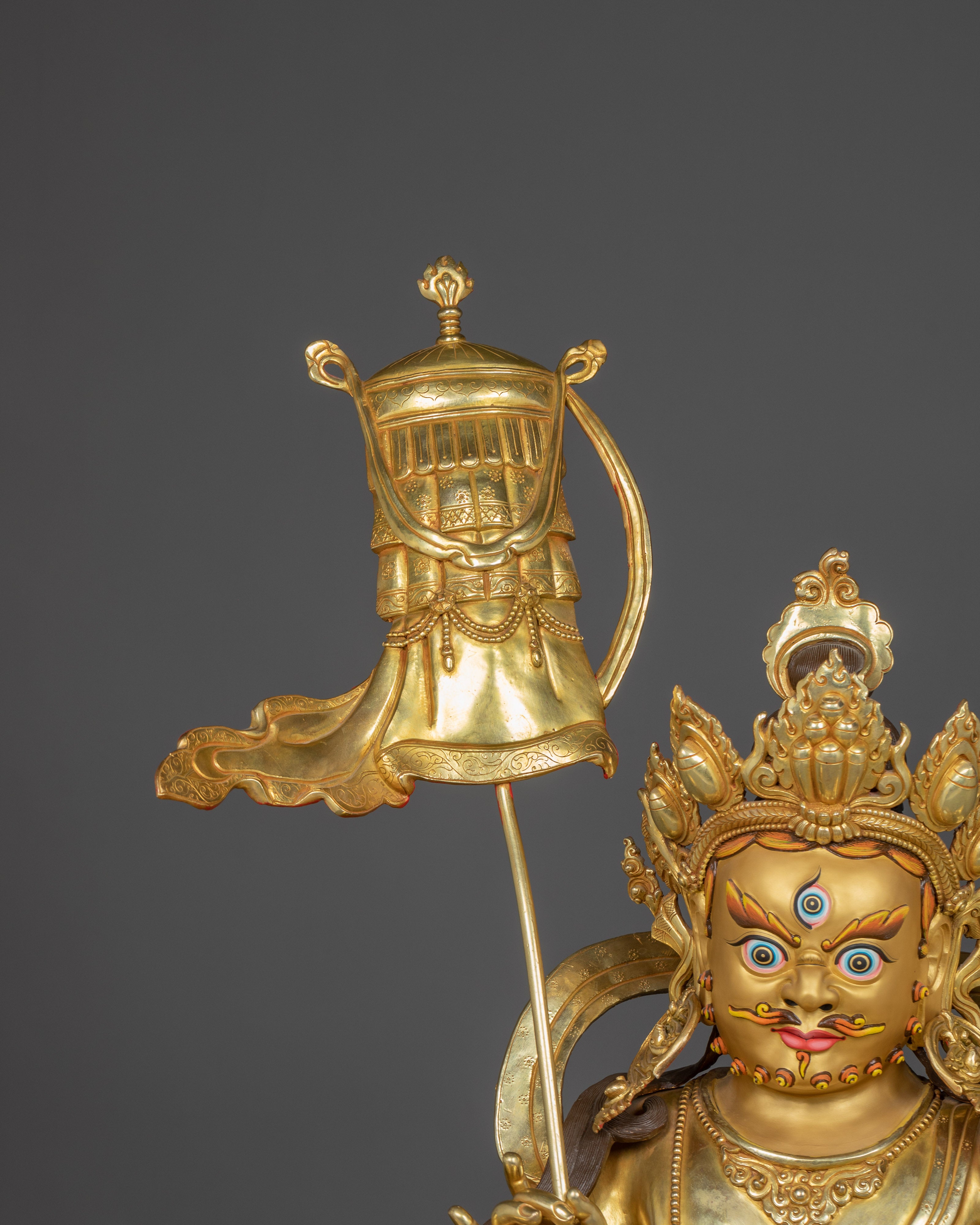 Handcrafted Tibetan Namtoshe Statue | Lord of Wealth