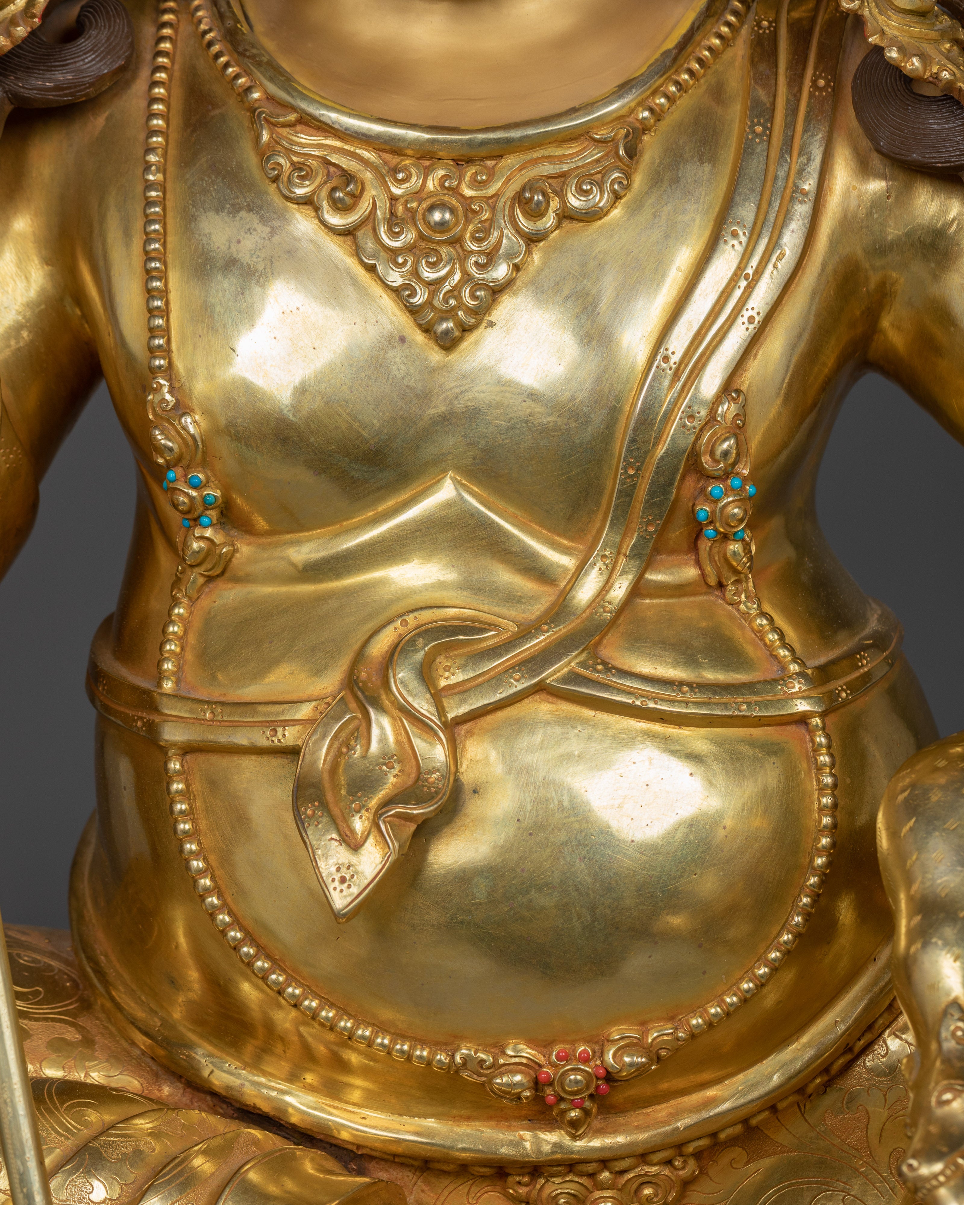 Handcrafted Tibetan Namtoshe Statue | Lord of Wealth