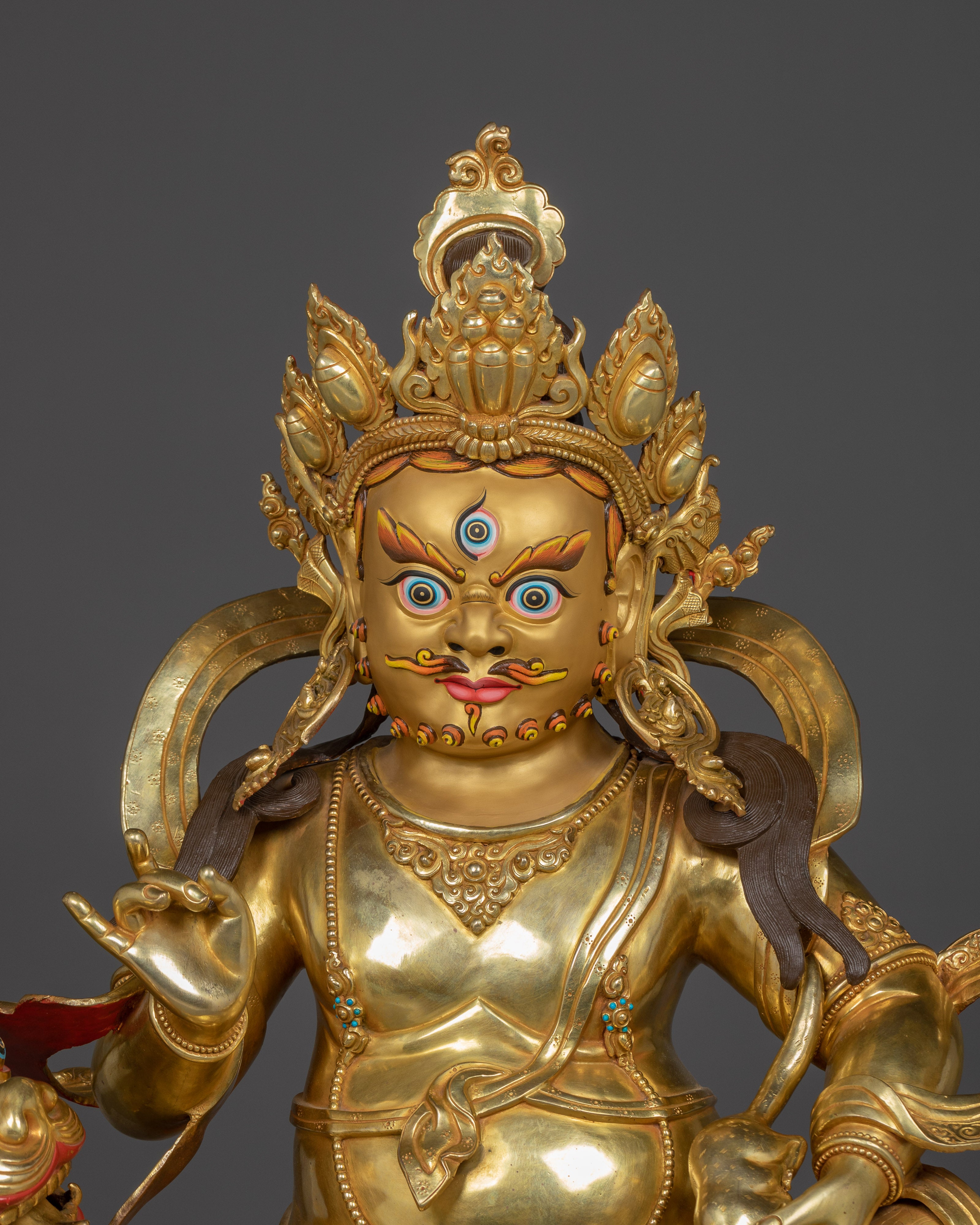 Handcrafted Tibetan Namtoshe Statue | Lord of Wealth