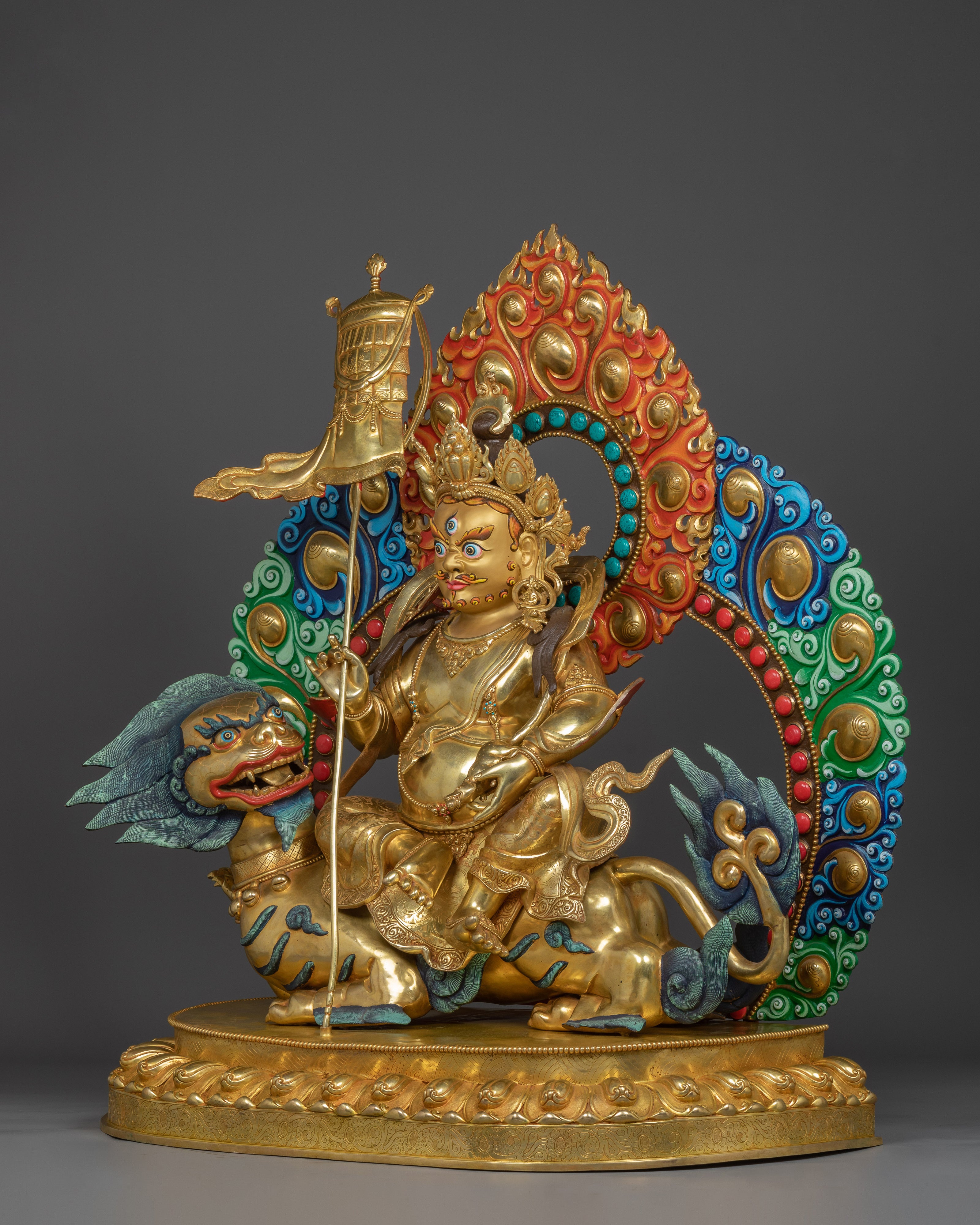 Handcrafted Tibetan Namtoshe Statue | Lord of Wealth