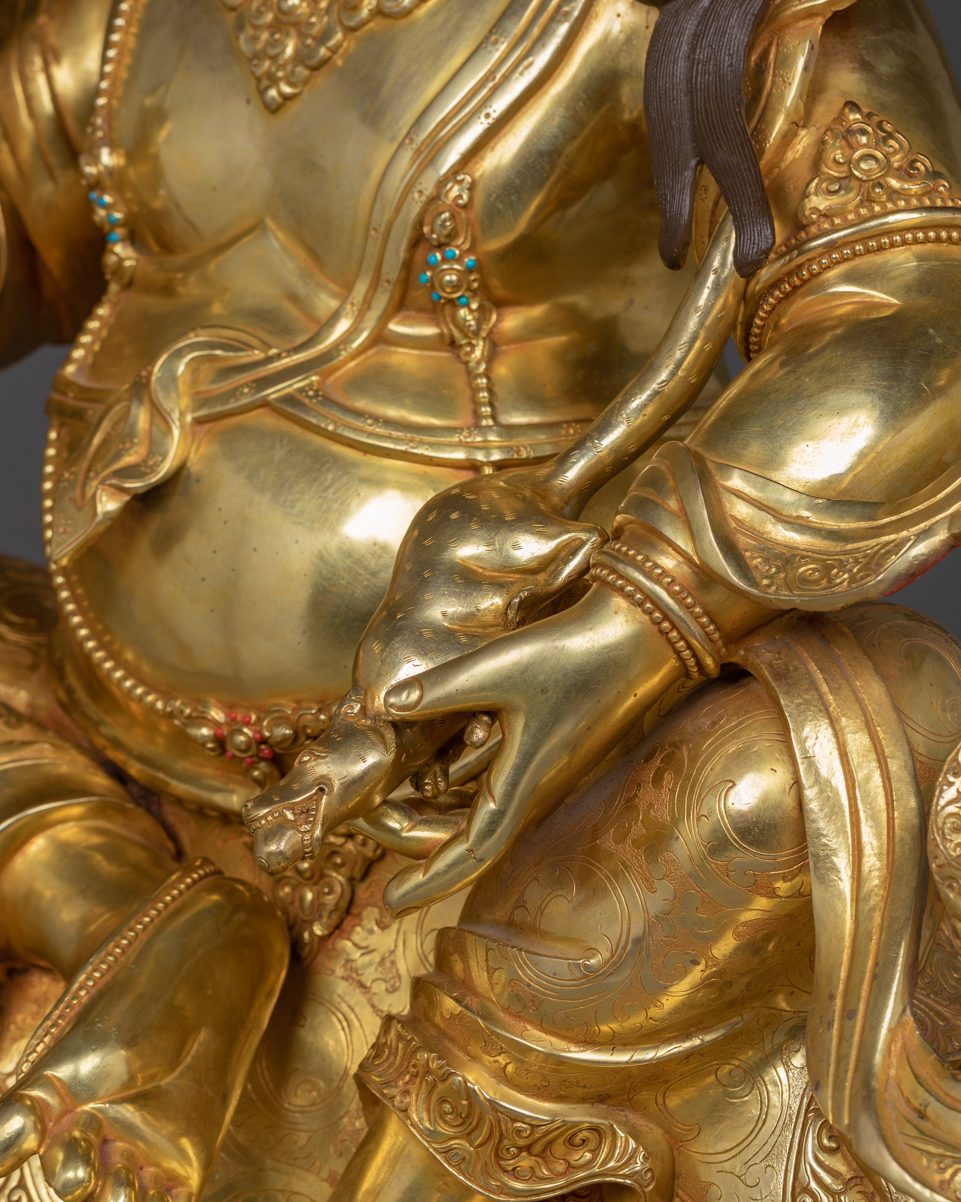 Handcrafted Tibetan Namtoshe Statue | Lord of Wealth