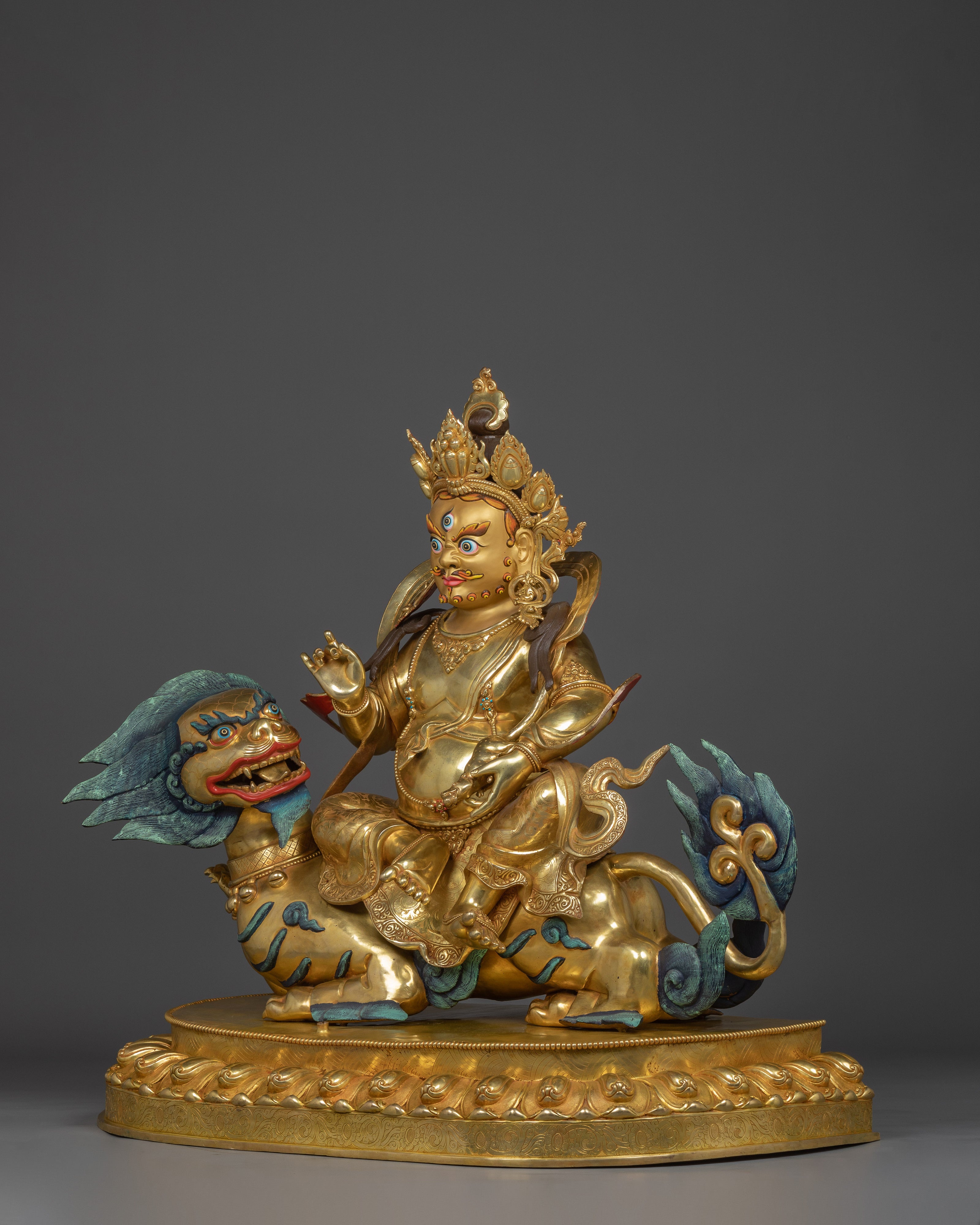 Handcrafted Tibetan Namtoshe Statue | Lord of Wealth