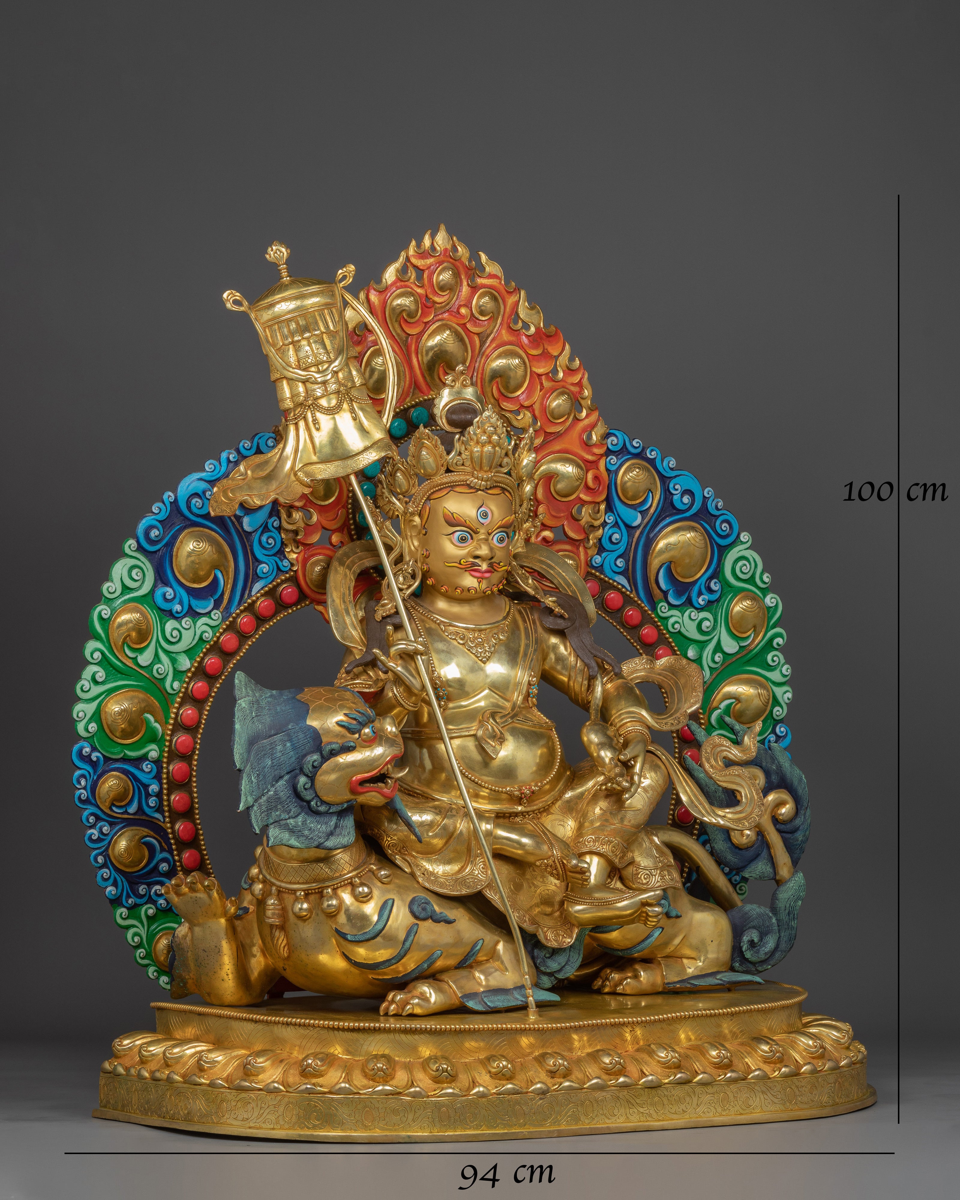 Handcrafted Tibetan Namtoshe Statue | Lord of Wealth