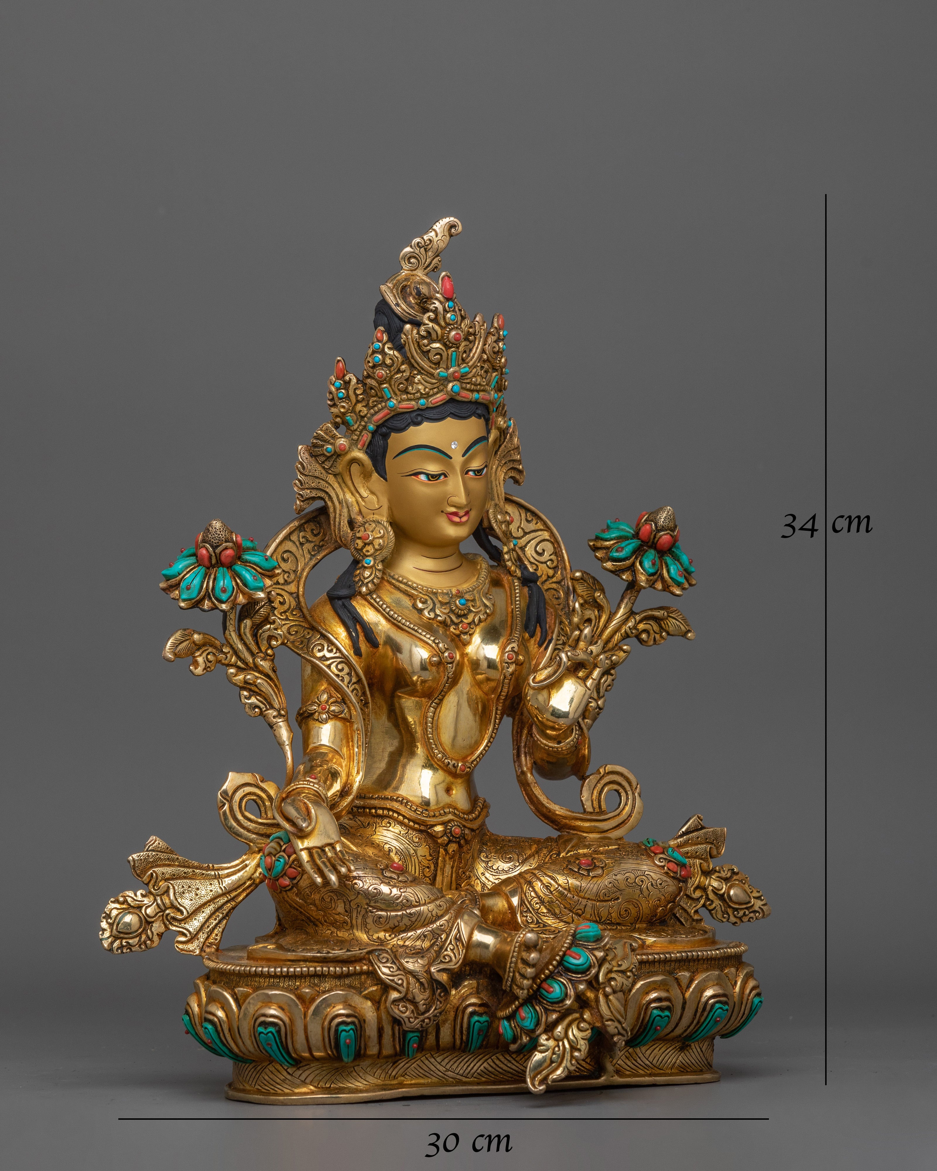 tibetan-statue-of-green-tara