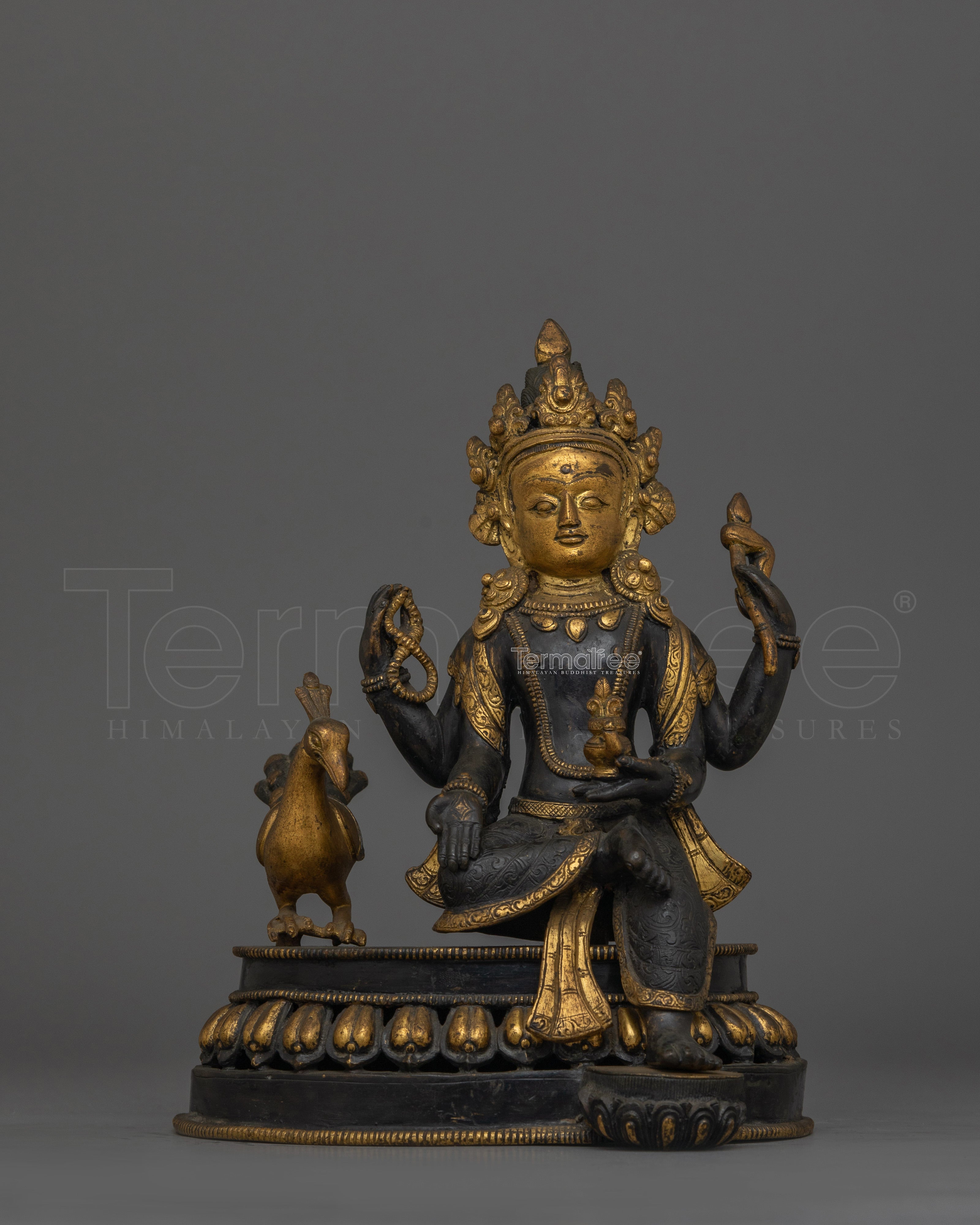 Handcrafted Kartikeya Statue | Himalayan Sculpture for Spiritual Victory