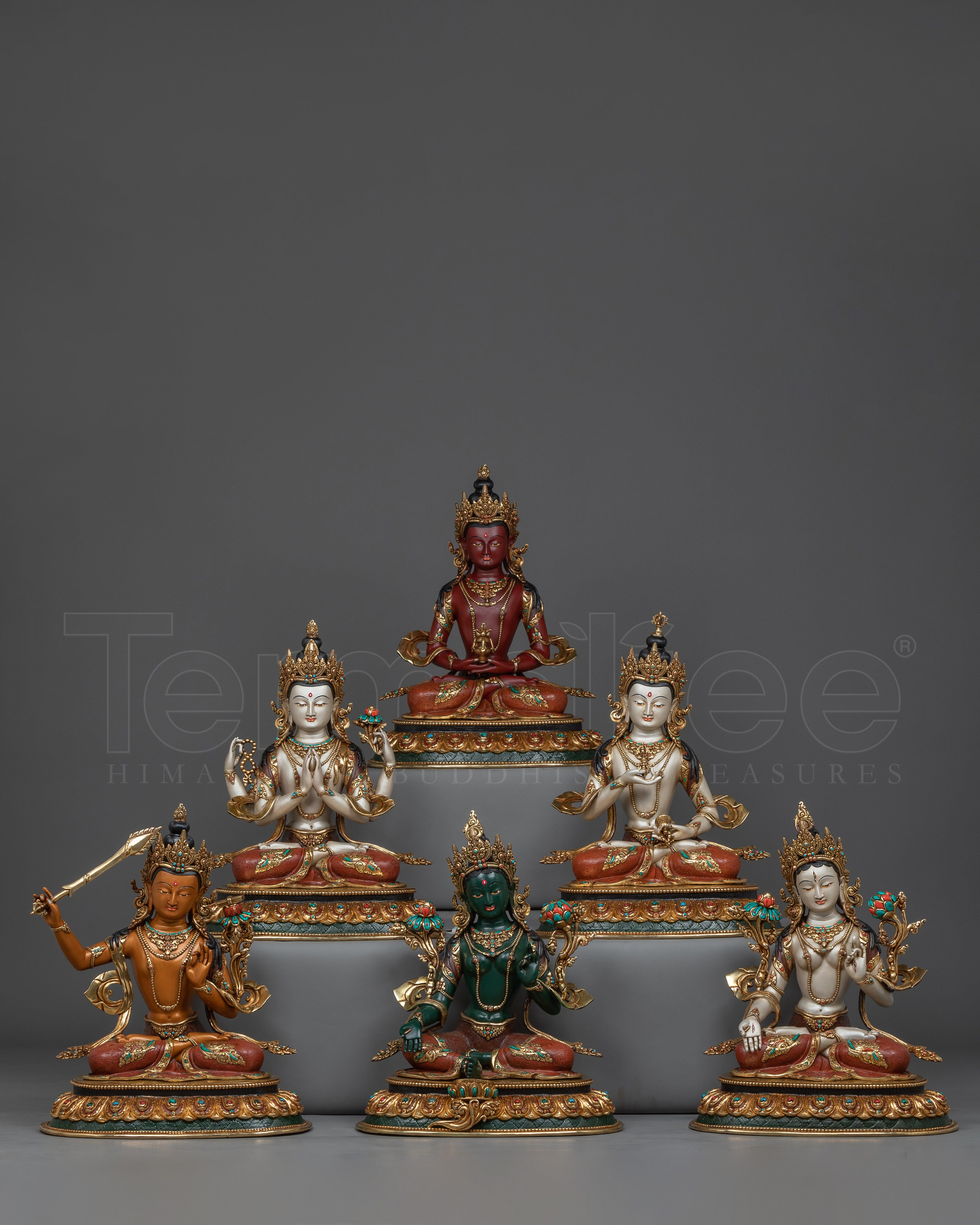 Himalayan Statue of Bodhisattva Set | Bodhisattva of Compassion