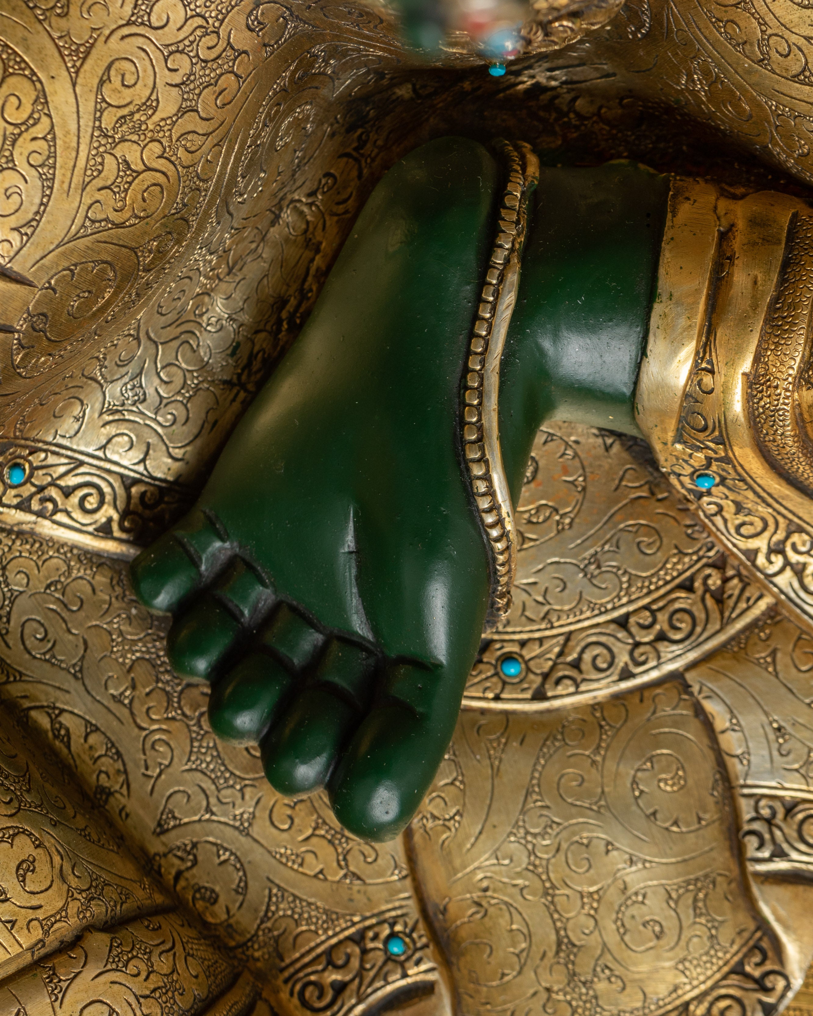 Spiritual Protector Green Tara Statue | Meditation and Healing Deity