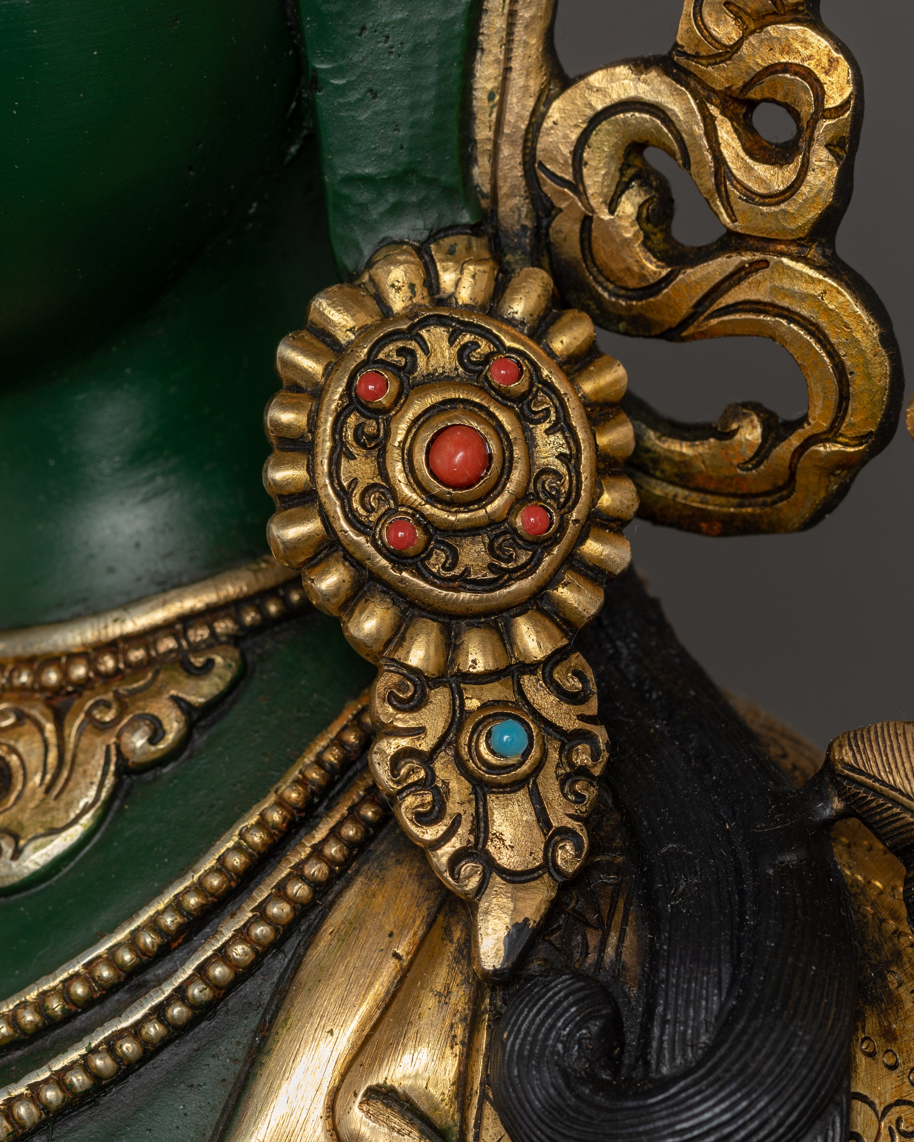 Spiritual Protector Green Tara Statue | Meditation and Healing Deity