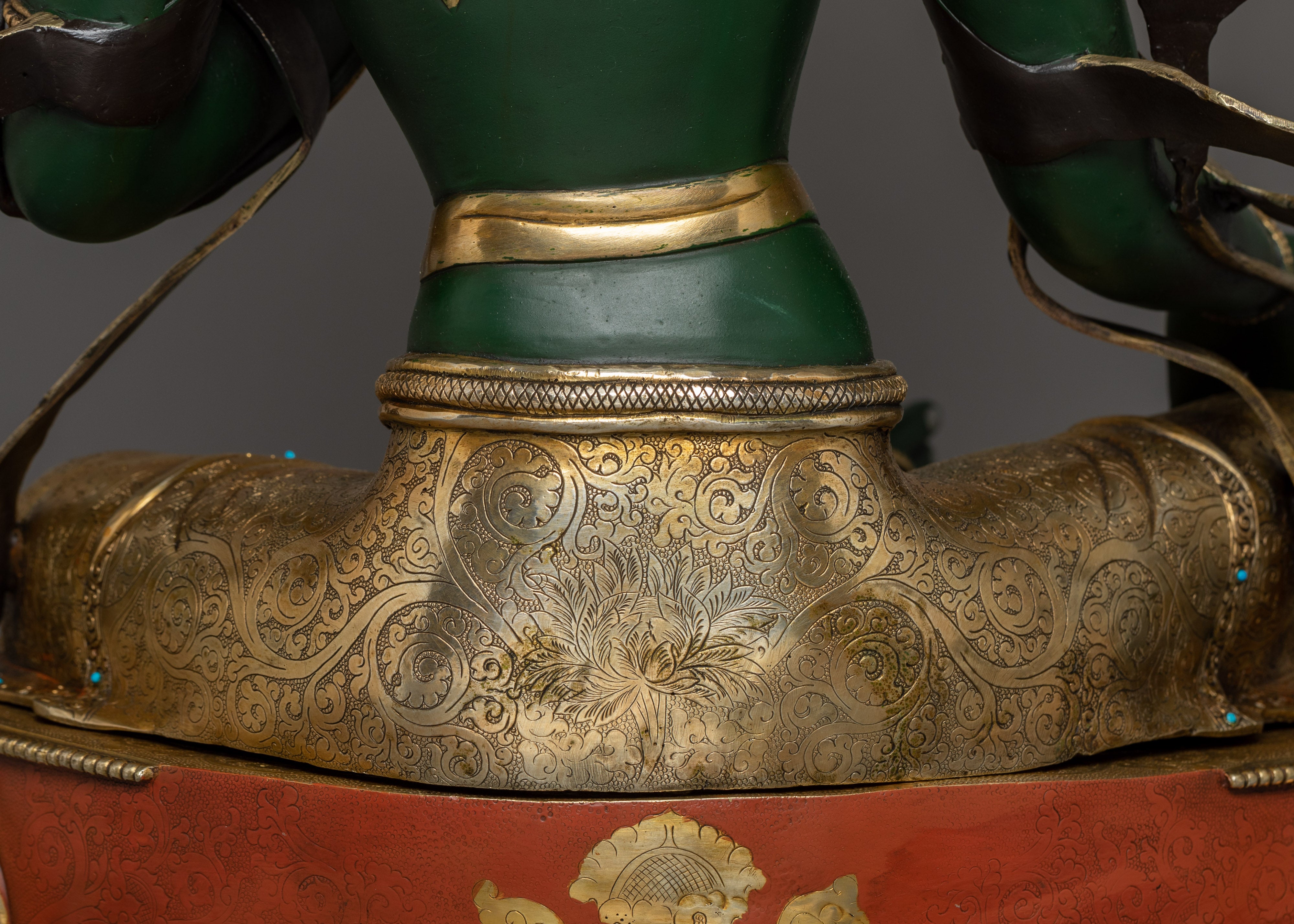 Spiritual Protector Green Tara Statue | Meditation and Healing Deity