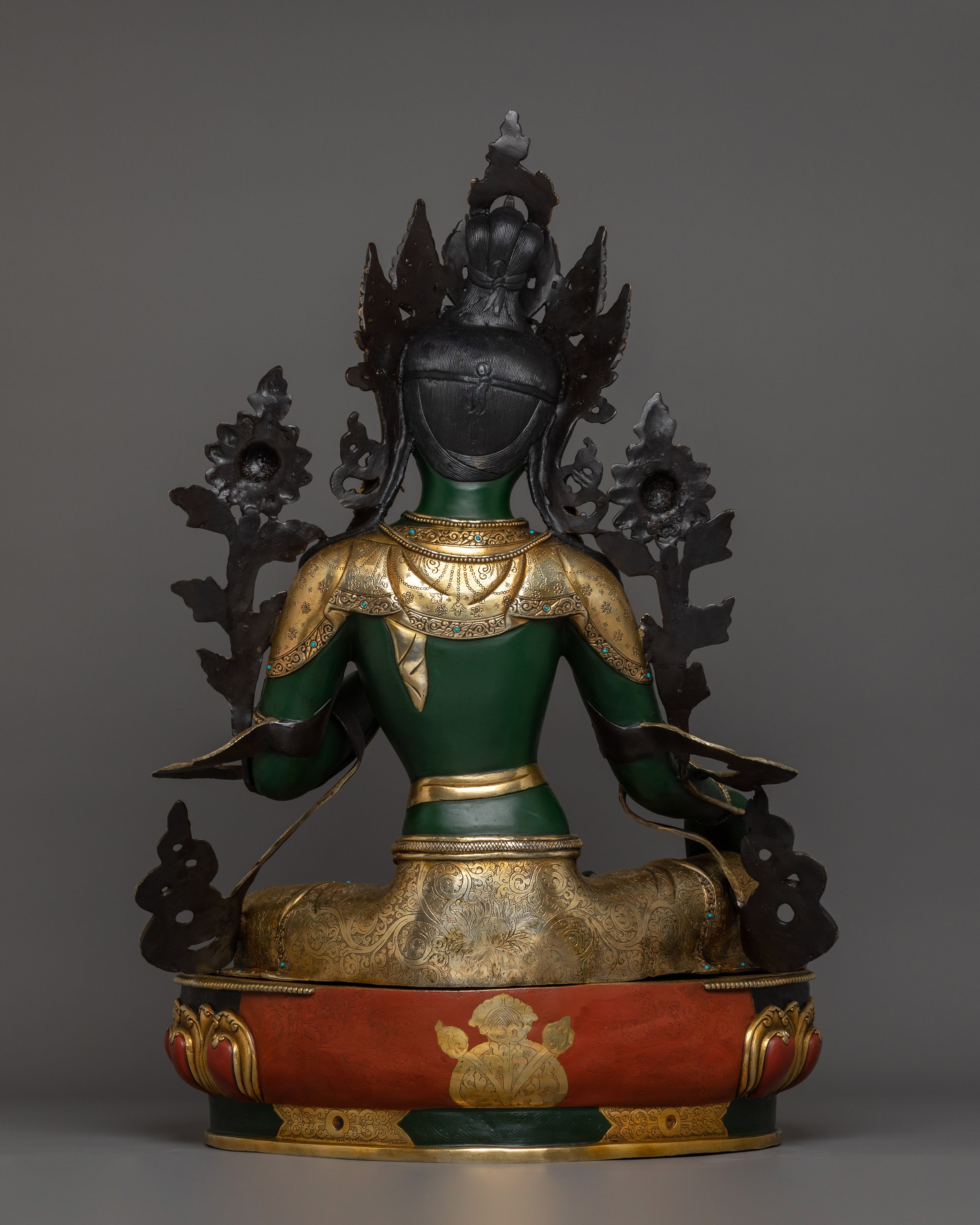 Spiritual Protector Green Tara Statue | Meditation and Healing Deity