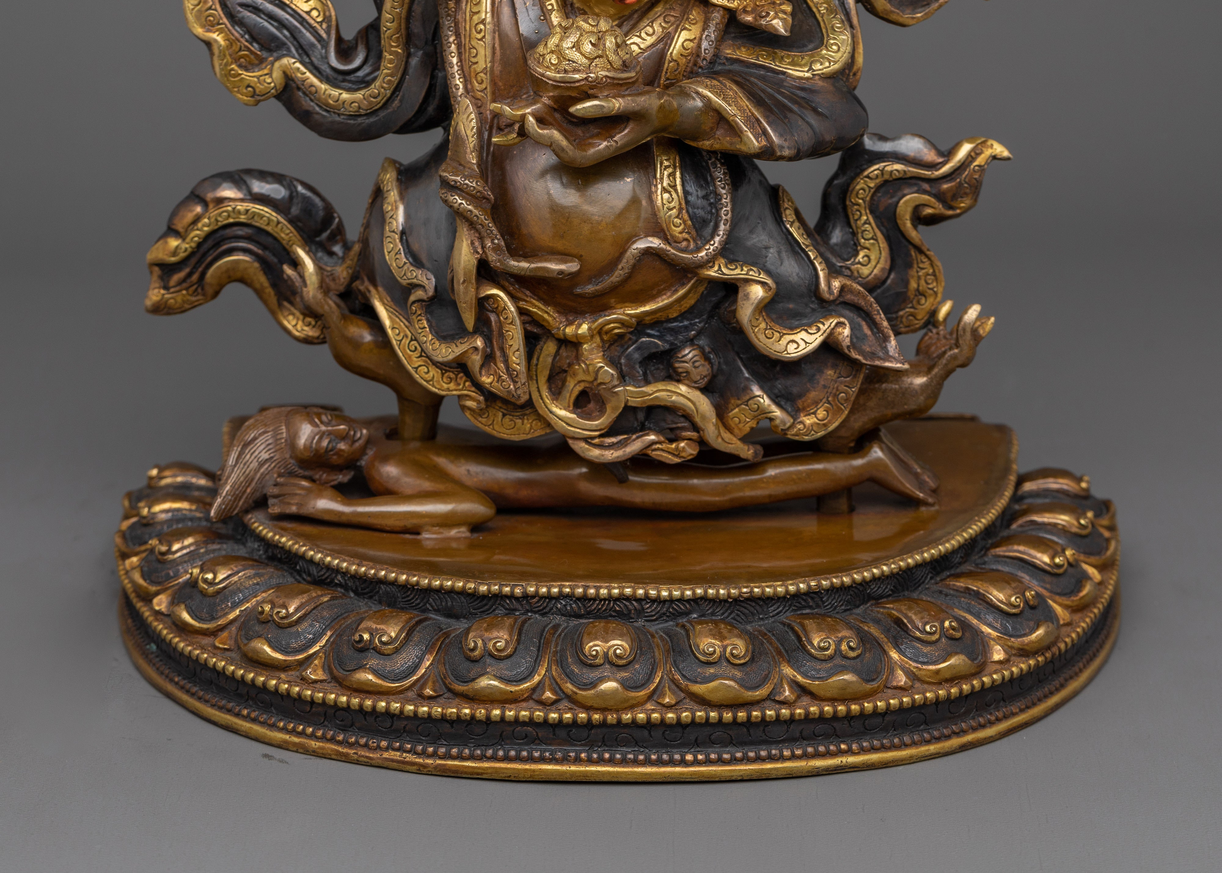 Handcrafted Statue of Mahakala Bernagchen | Wrathful Protector