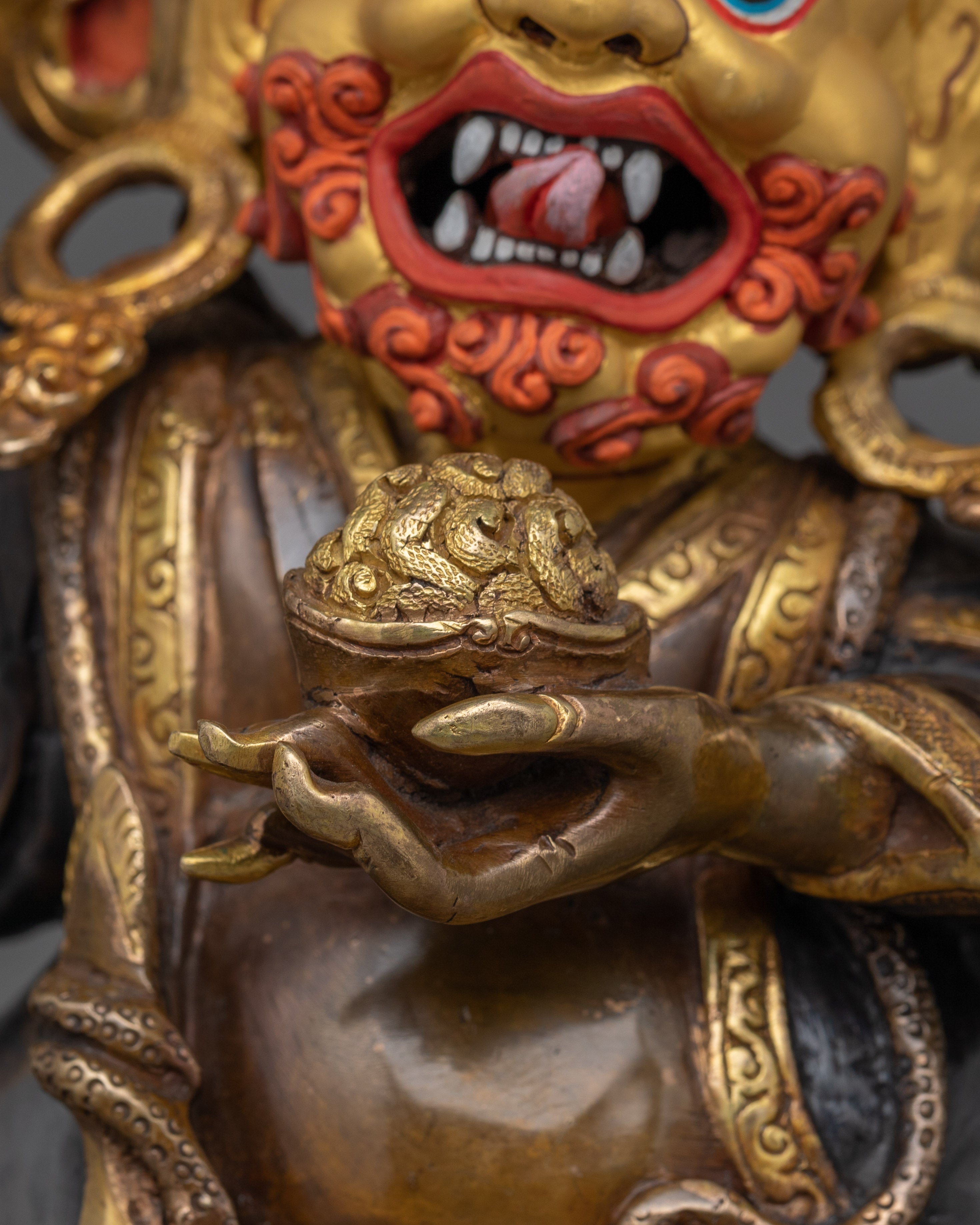 Handcrafted Statue of Mahakala Bernagchen | Wrathful Protector