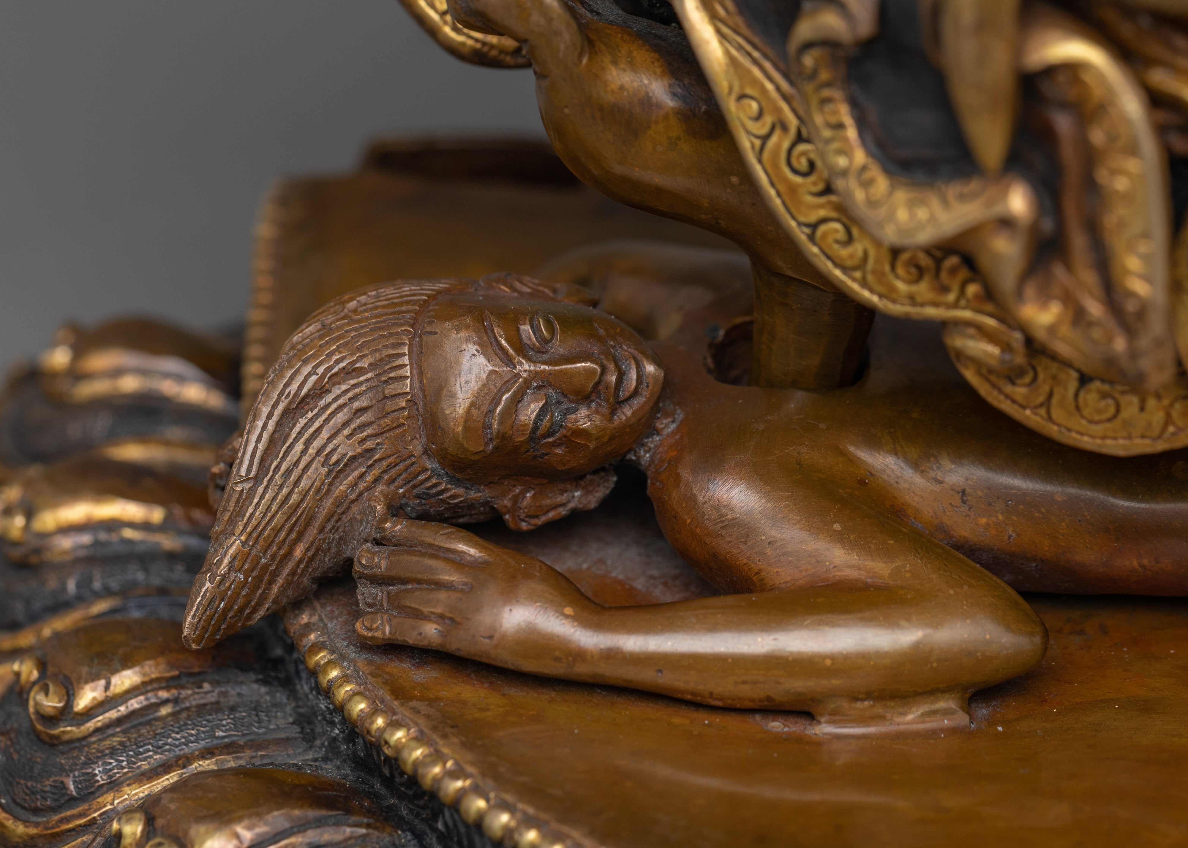 Handcrafted Statue of Mahakala Bernagchen | Wrathful Protector