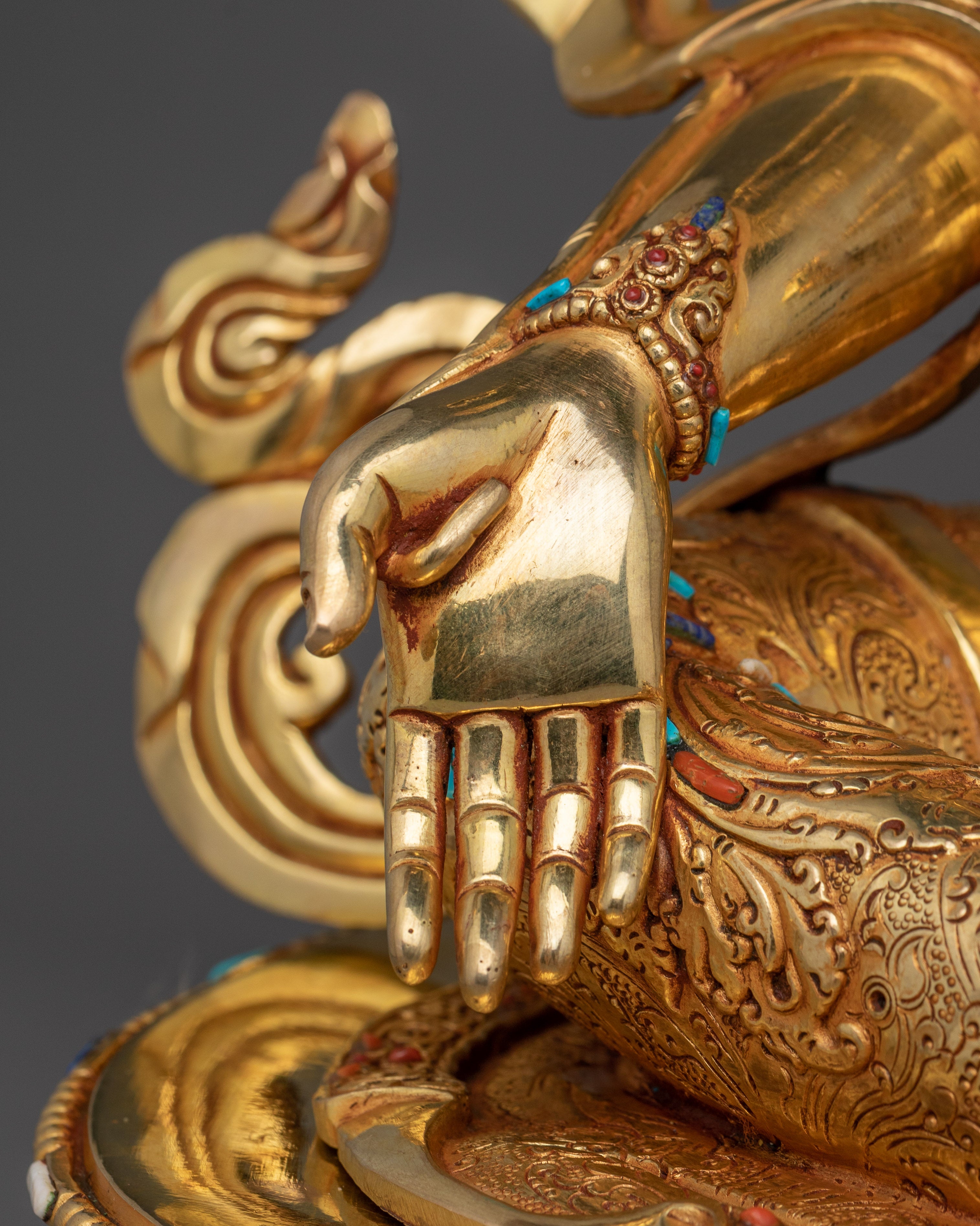 Handmade Statue of Green Tara | The Goddess of Compassion and Protection