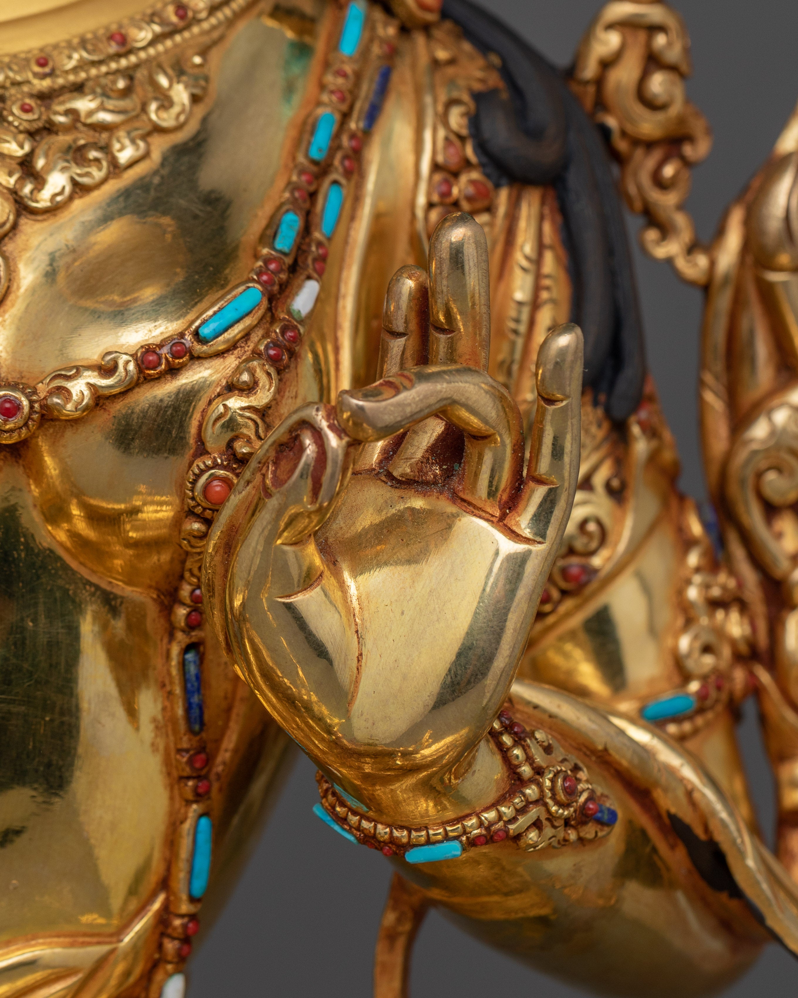 Handmade Statue of Green Tara | The Goddess of Compassion and Protection