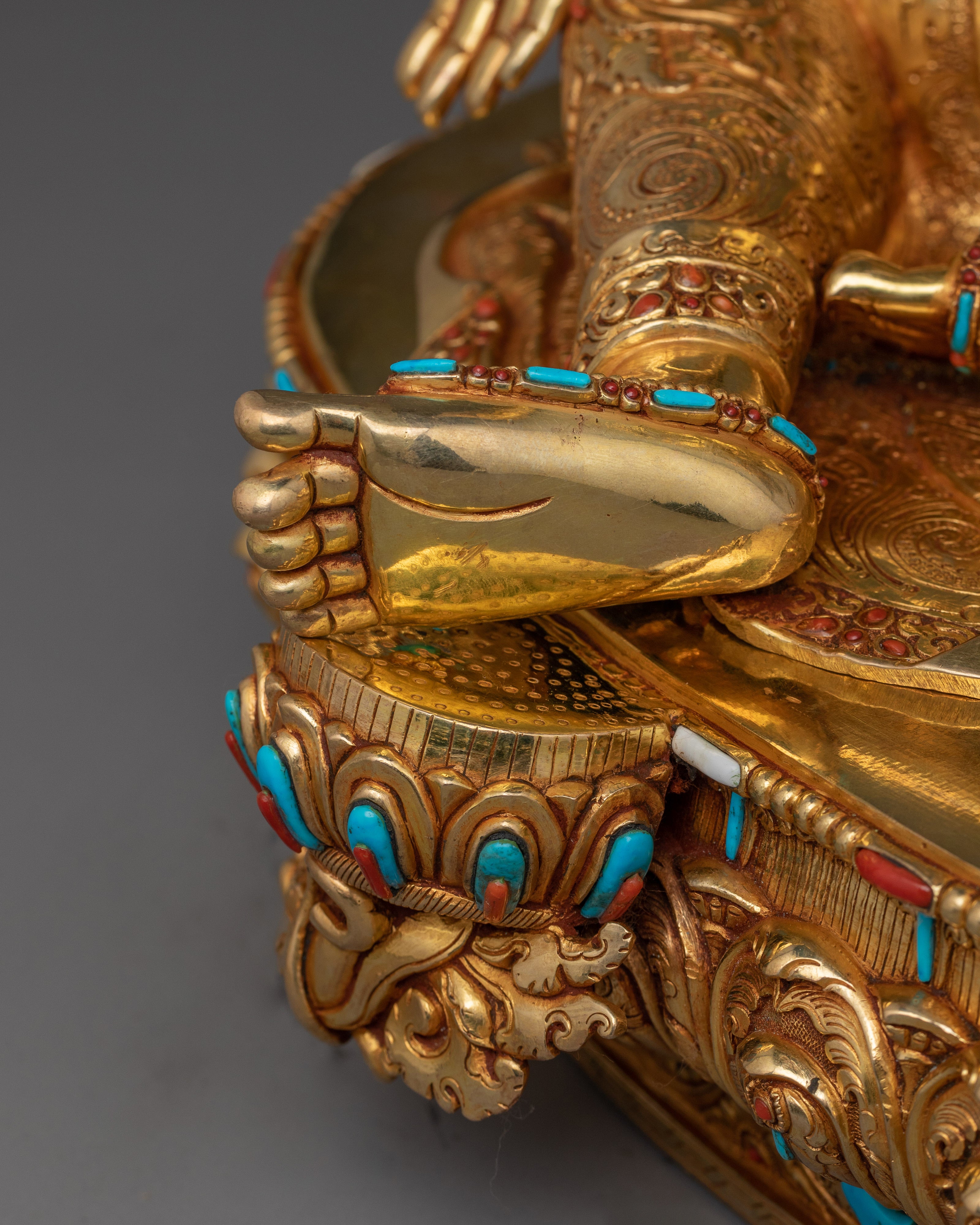 Handmade Statue of Green Tara | The Goddess of Compassion and Protection