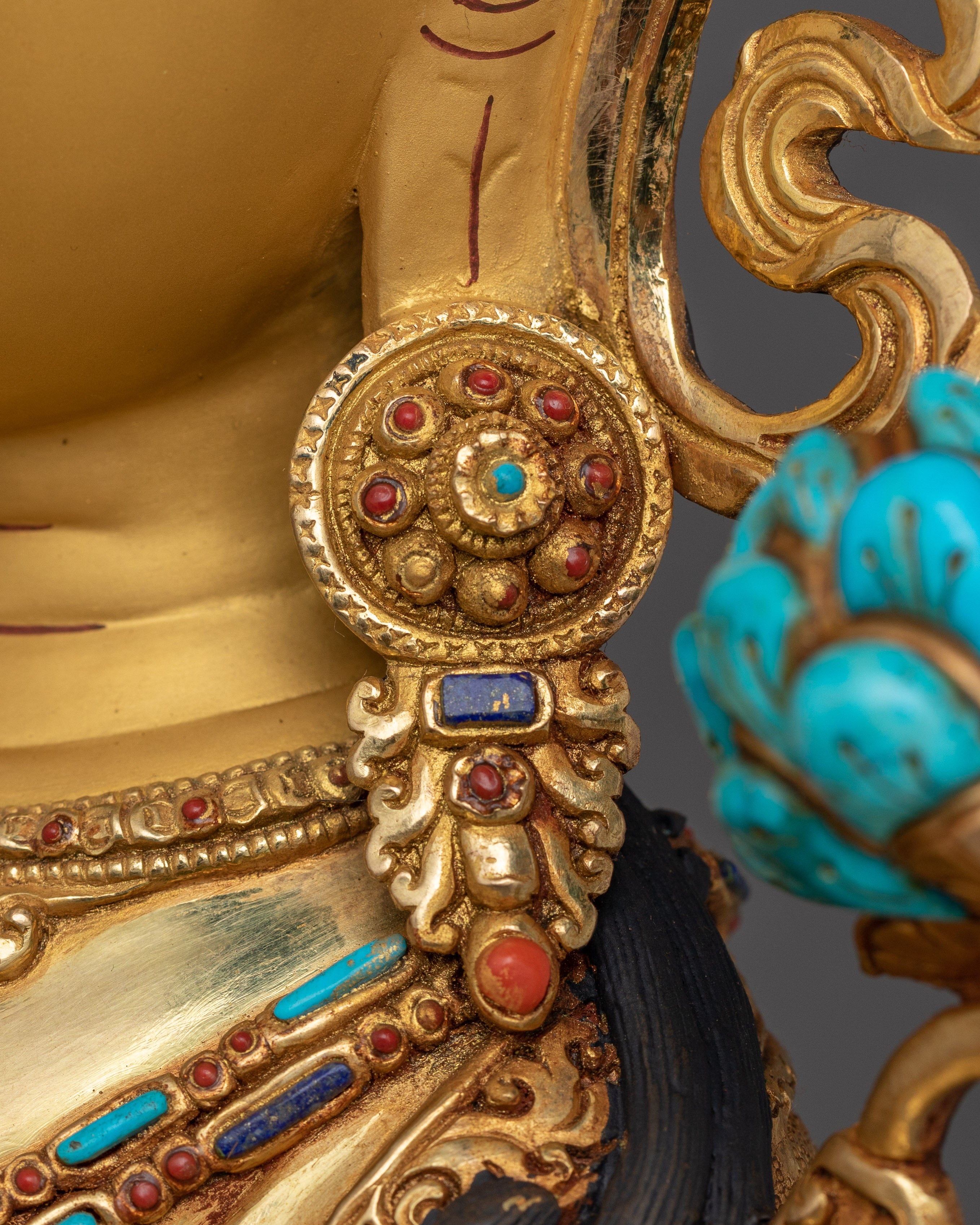 Handmade Statue of Green Tara | The Goddess of Compassion and Protection