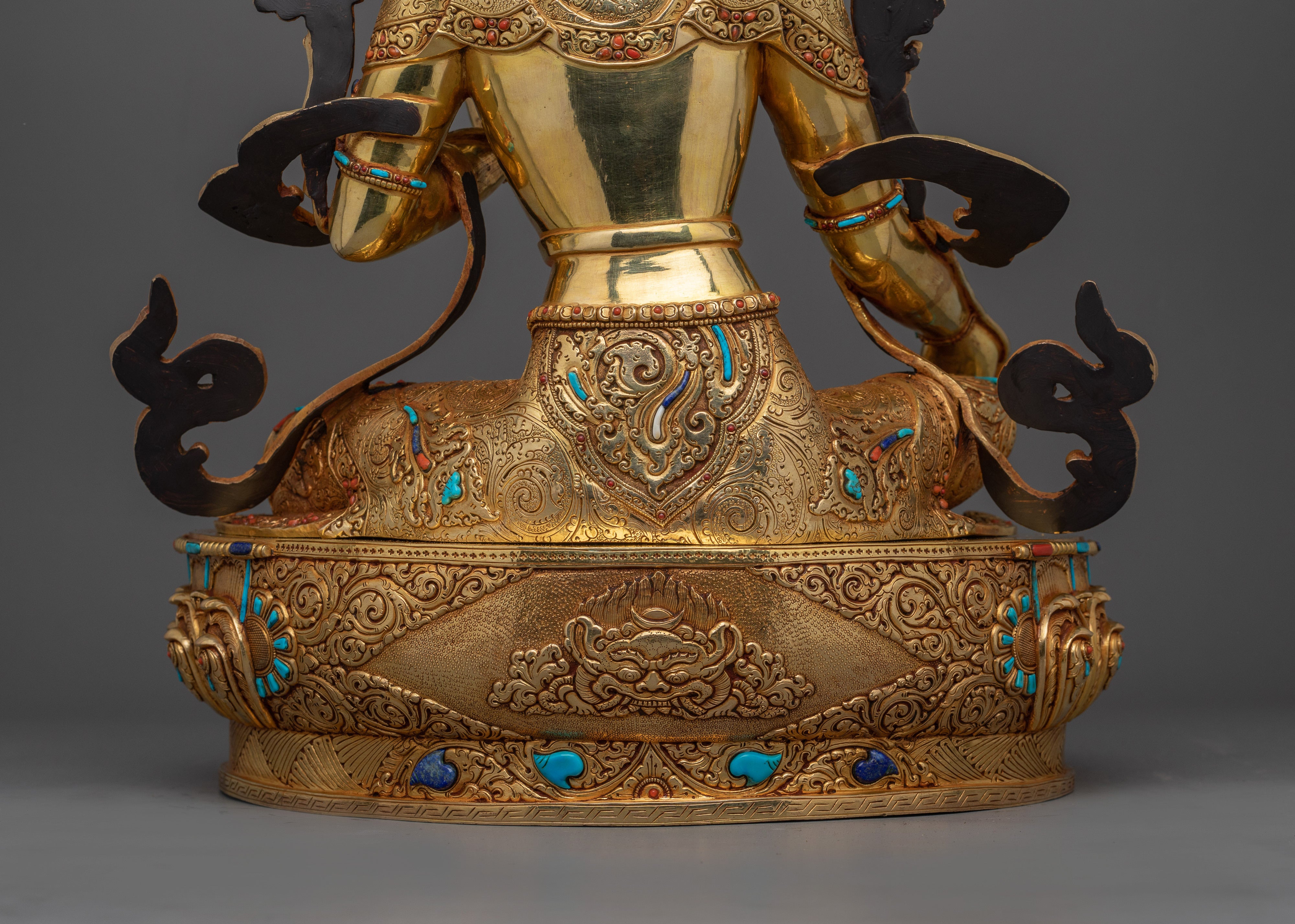Handmade Statue of Green Tara | The Goddess of Compassion and Protection