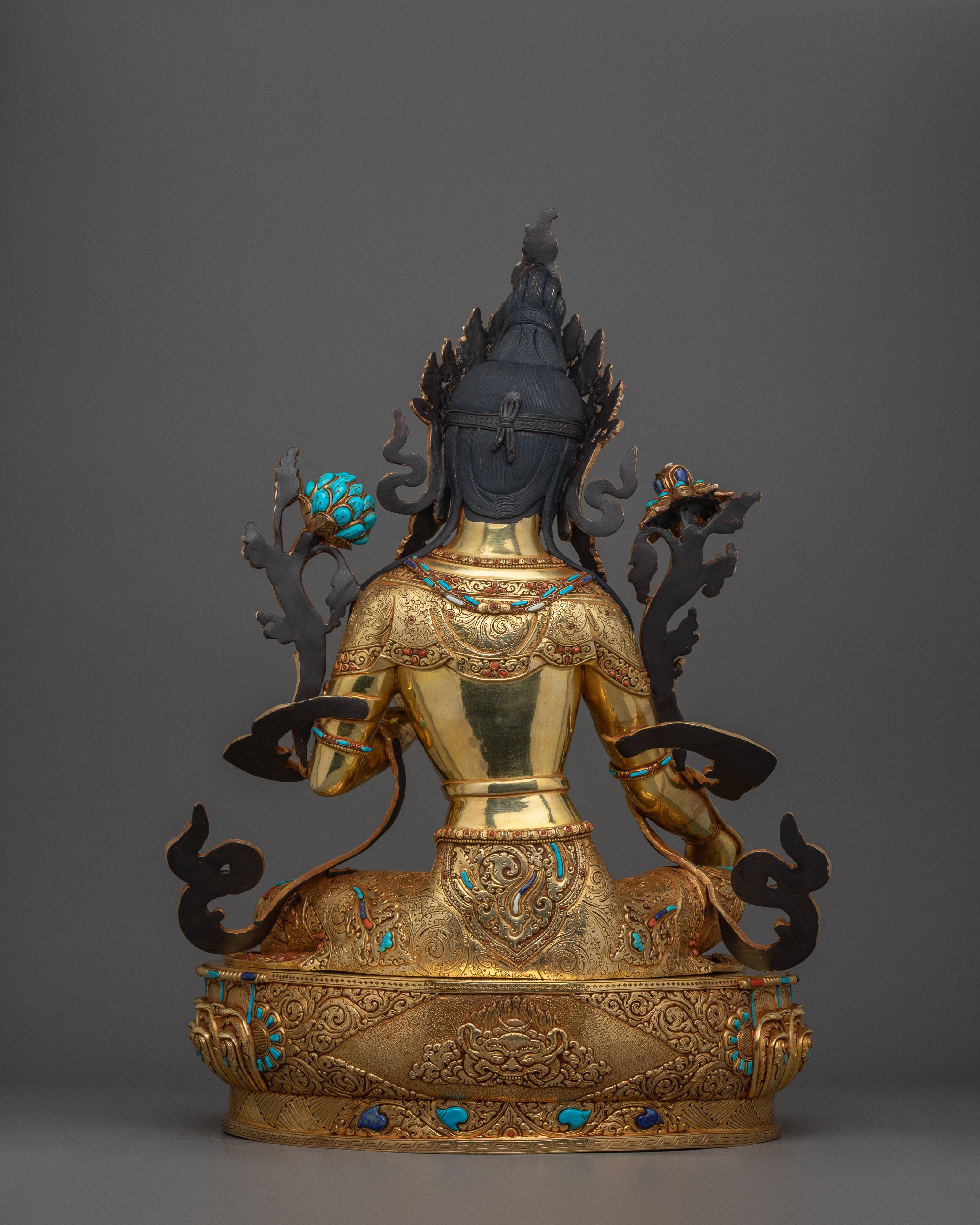 Handmade Statue of Green Tara | The Goddess of Compassion and Protection