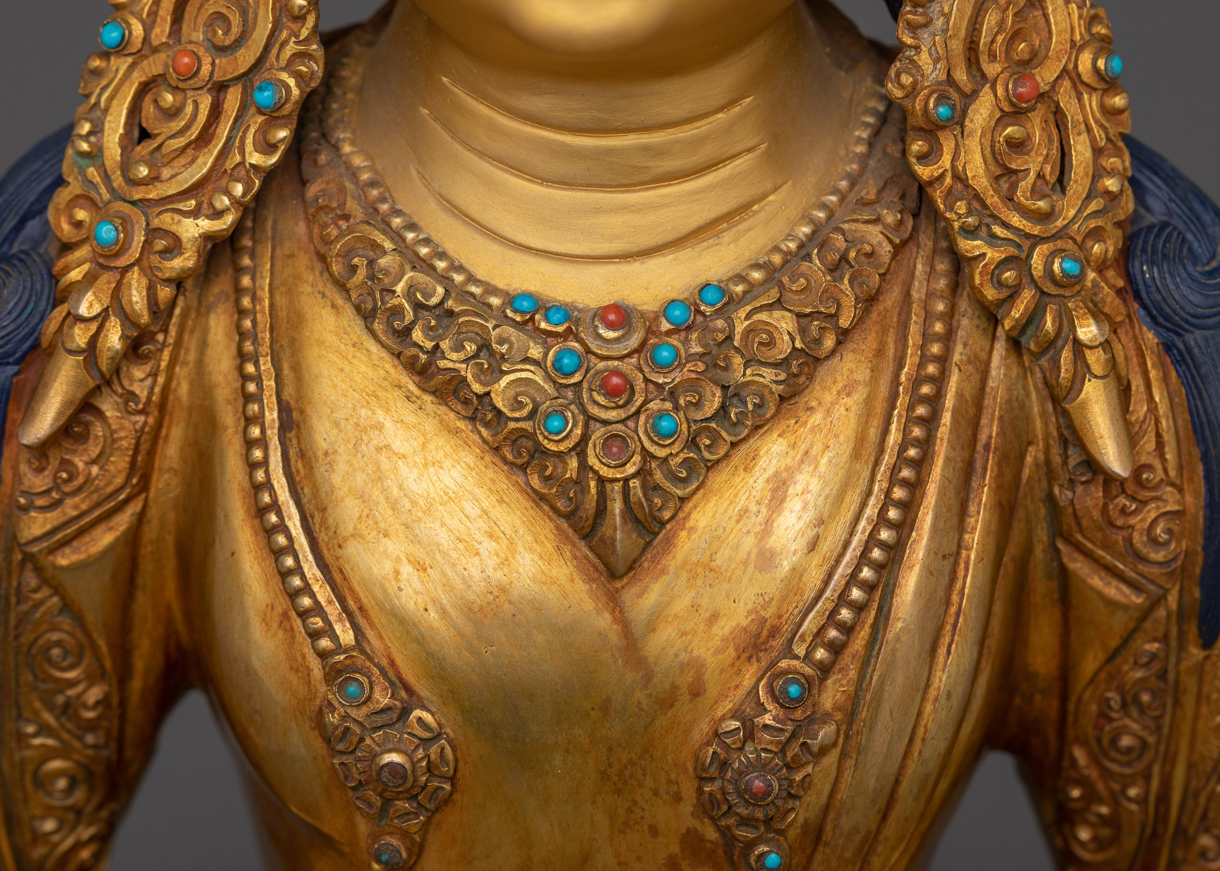 Traditional Sculpture of Amitayus | Guardian of Eternal Life and Wisdom