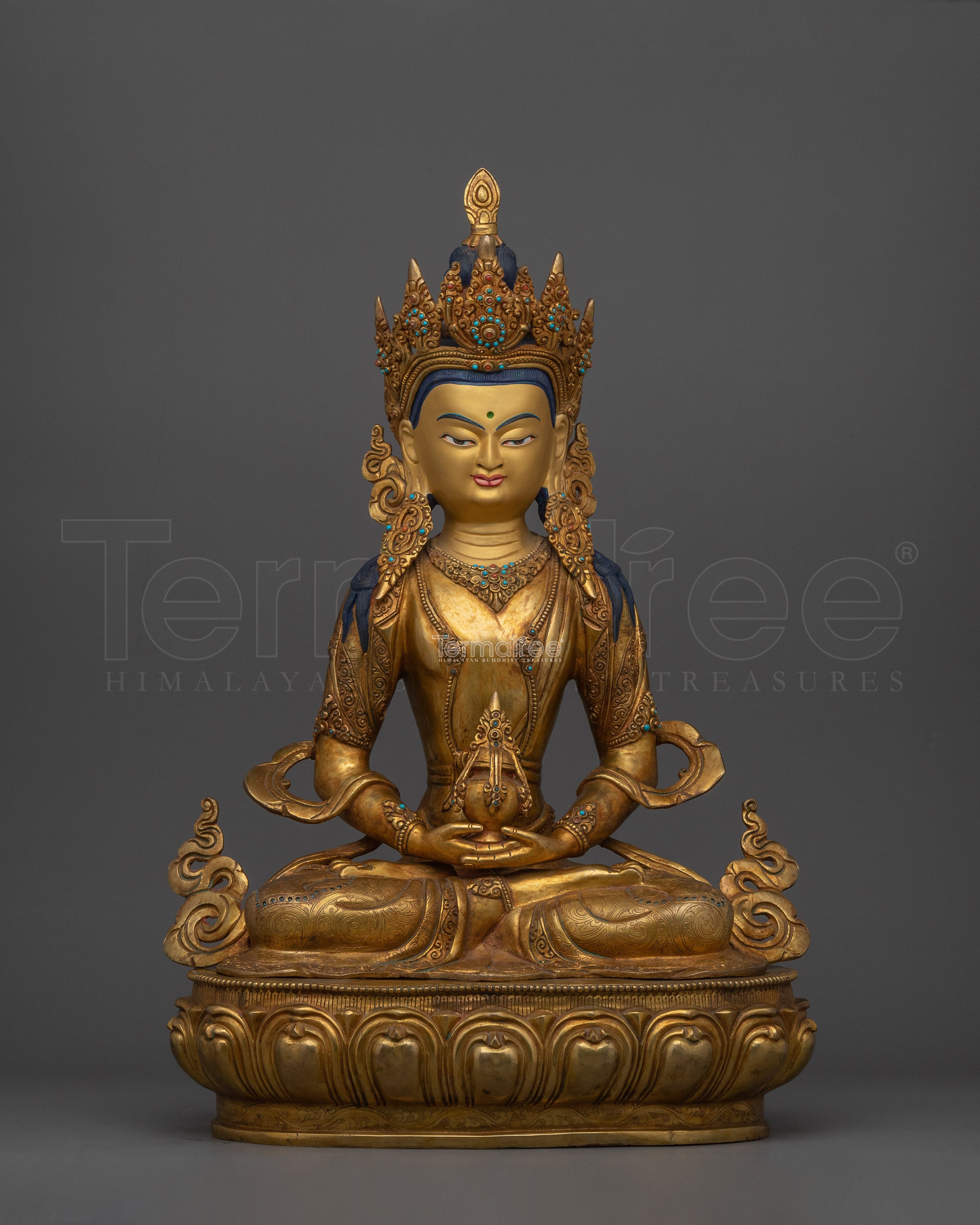 Traditional Sculpture of Amitayus | Guardian of Eternal Life and Wisdom
