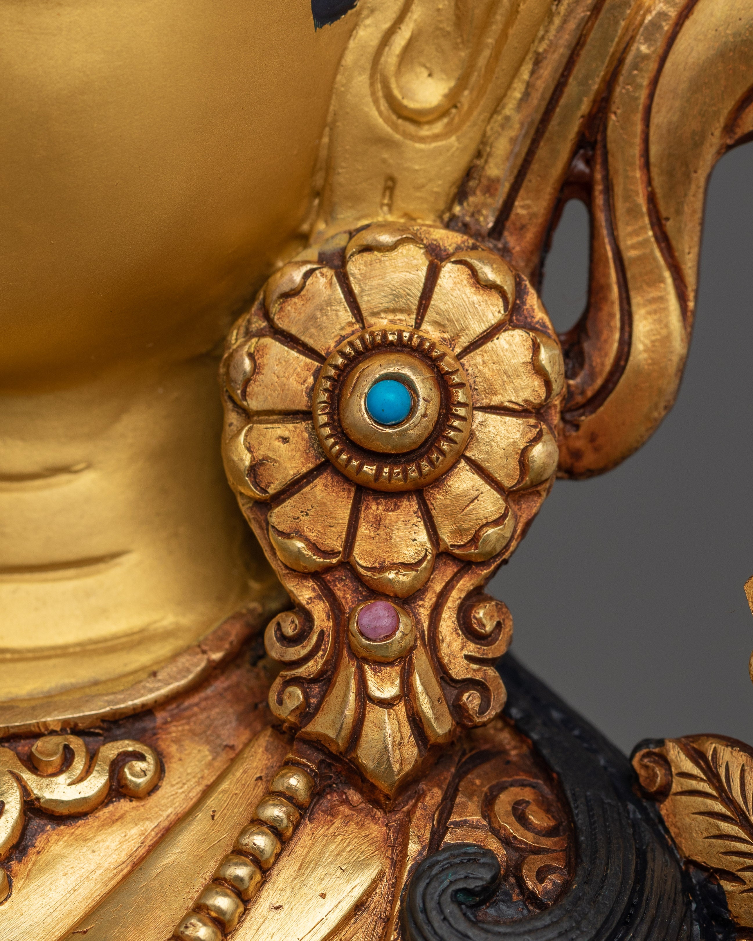 Traditionally Sculpted White Tara | Tara with Seven Eyes