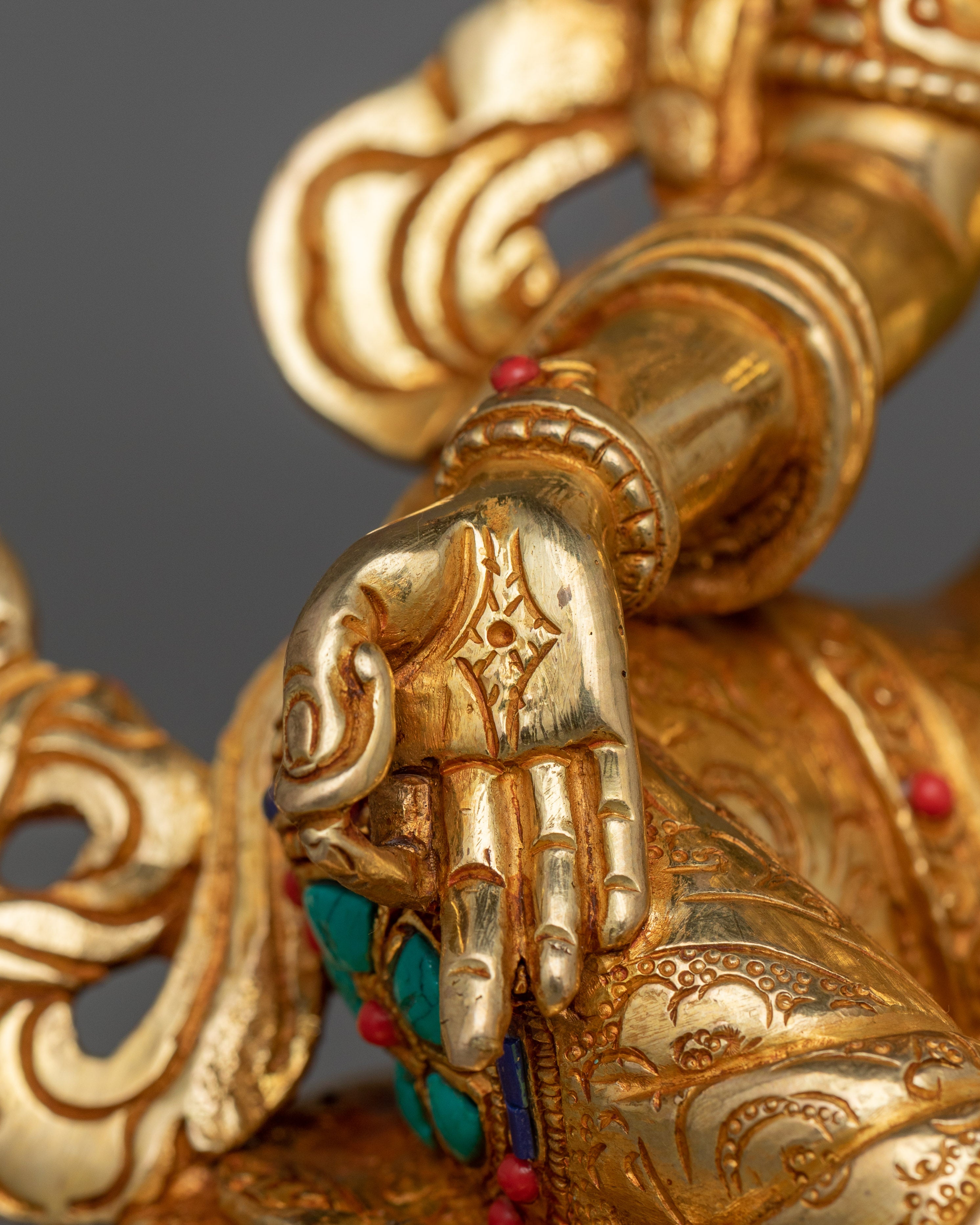Himalayan Sculpture of Green Tara | Traditional Tibetan Style