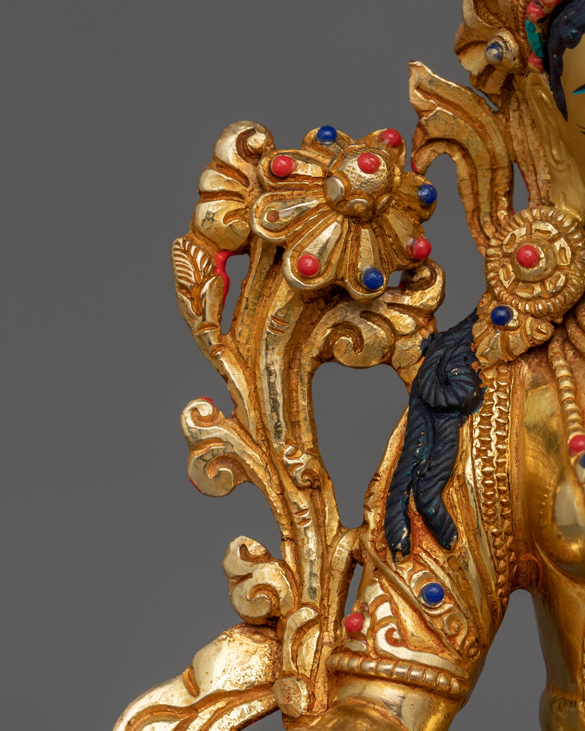 Himalayan Sculpture of Green Tara | Traditional Tibetan Style