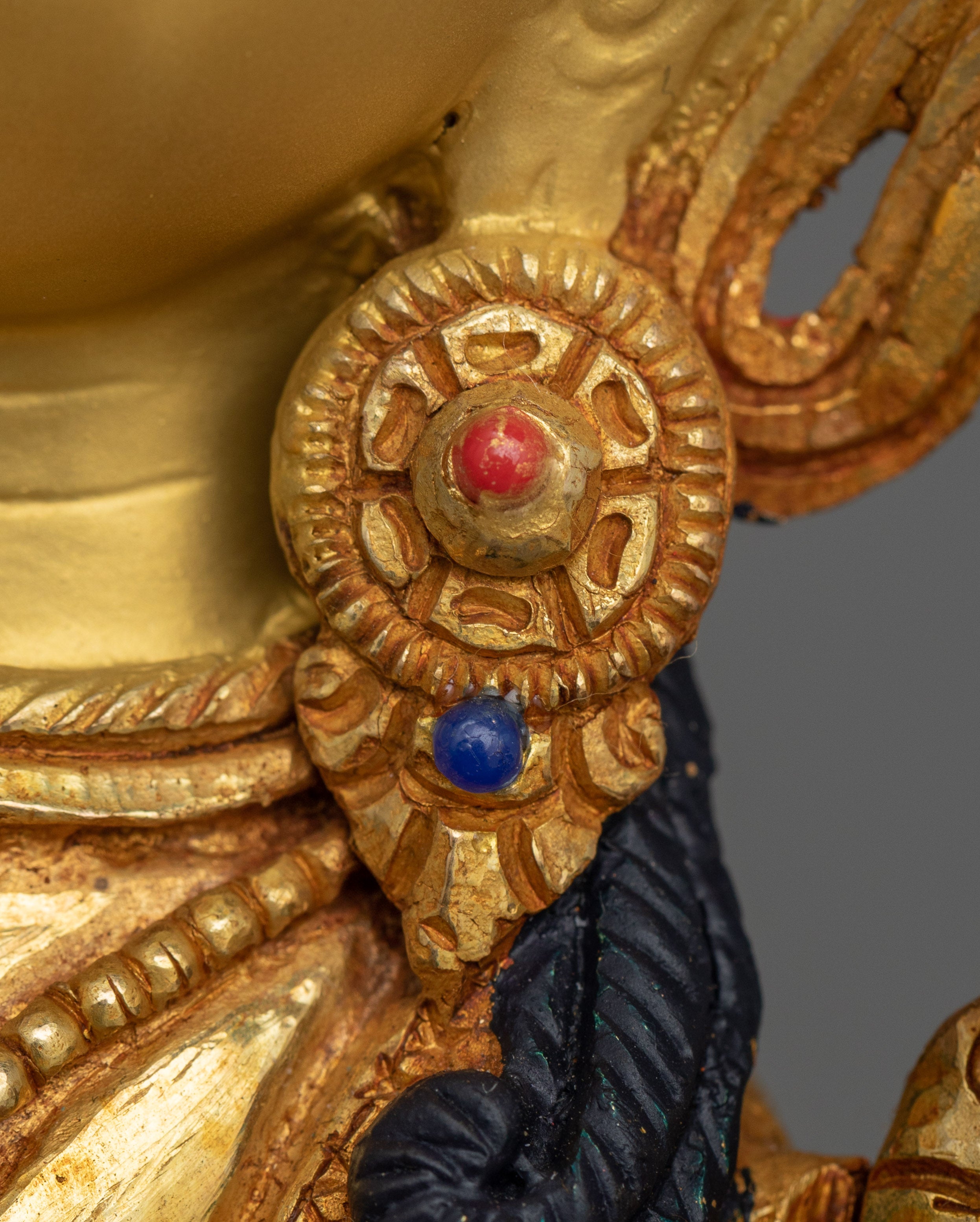 Himalayan Sculpture of Green Tara | Traditional Tibetan Style