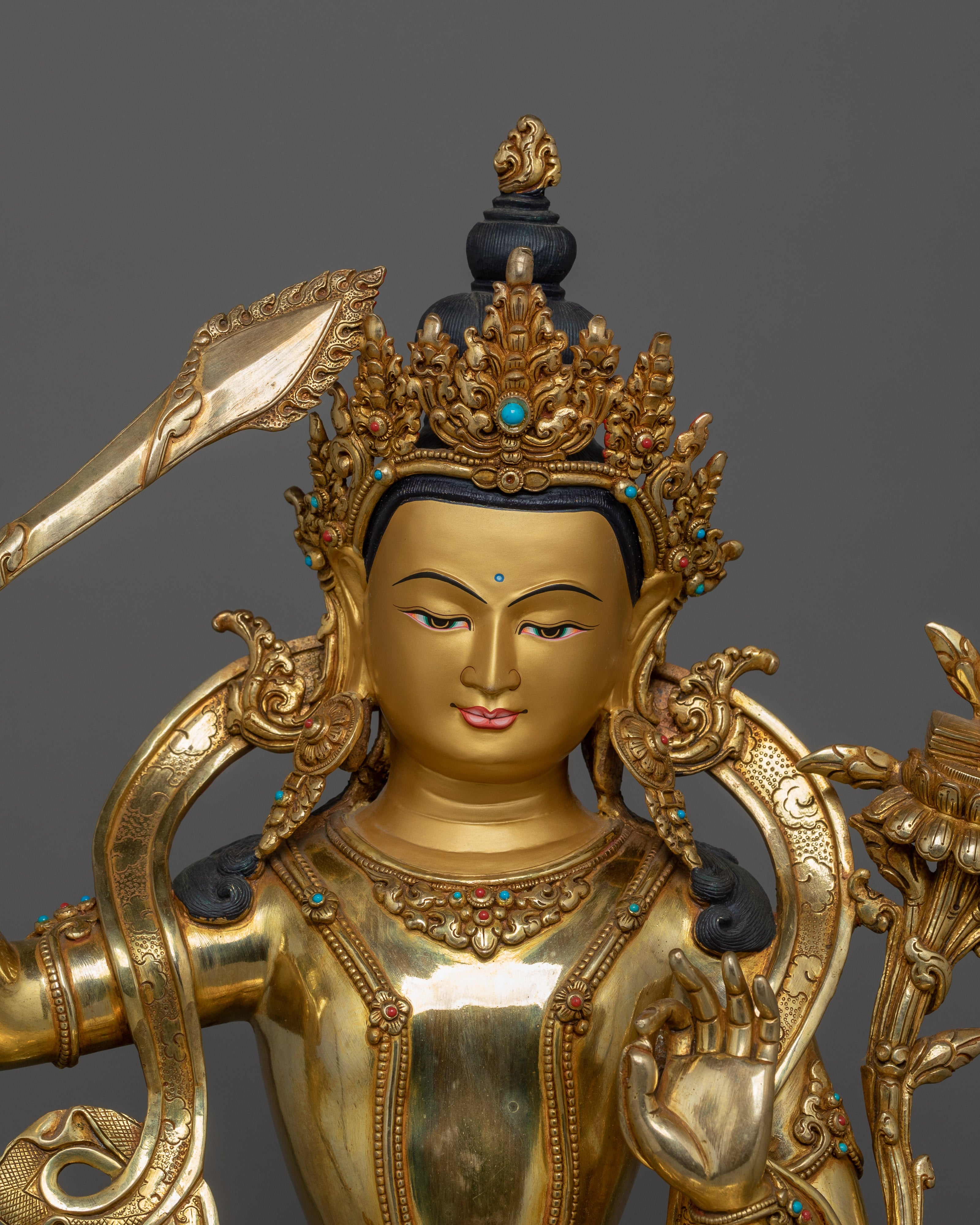 Handcrafted Wisdom Deity Manjushri | Bodhisattva Deity
