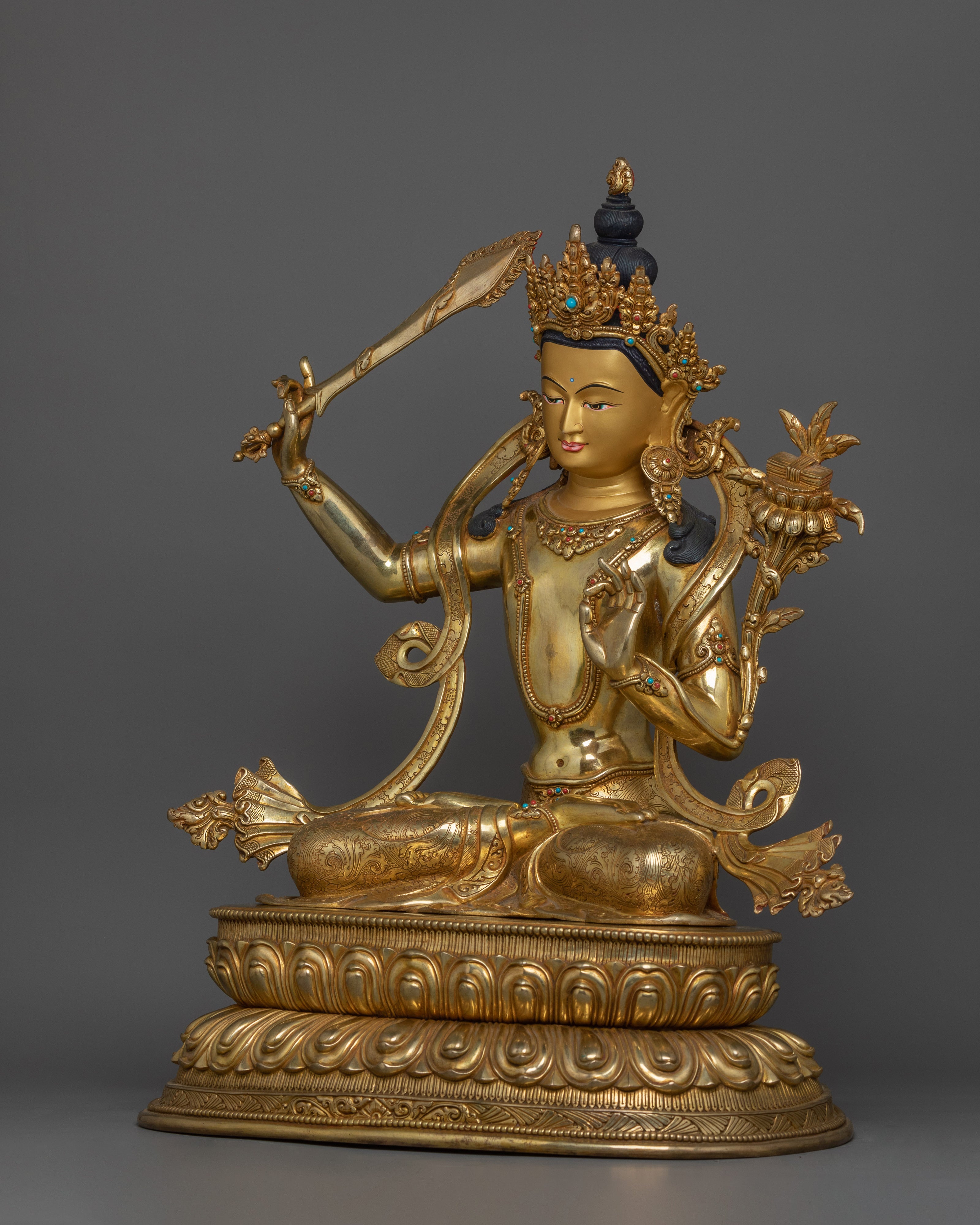 Handcrafted Wisdom Deity Manjushri | Bodhisattva Deity