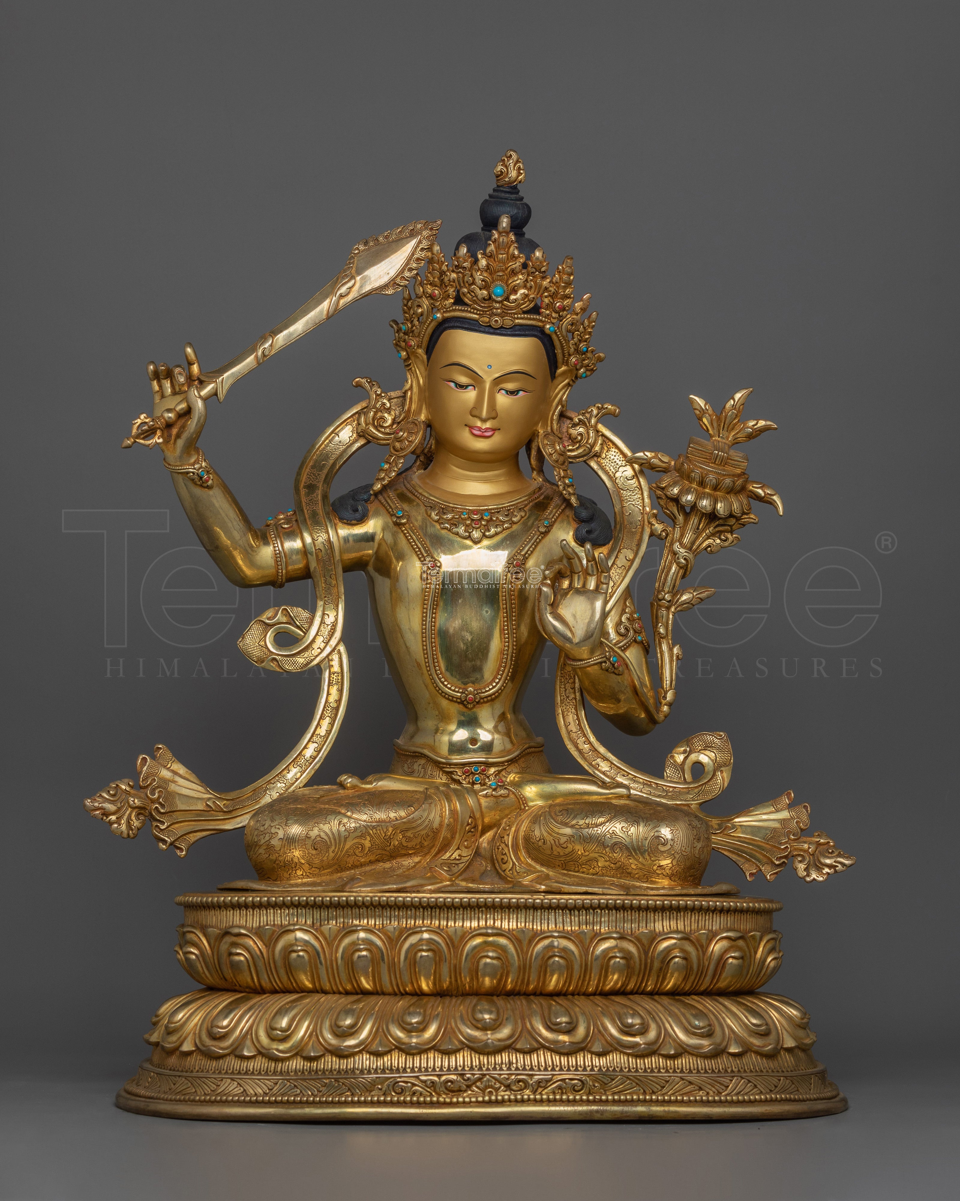 Handcrafted Wisdom Deity Manjushri | Bodhisattva Deity