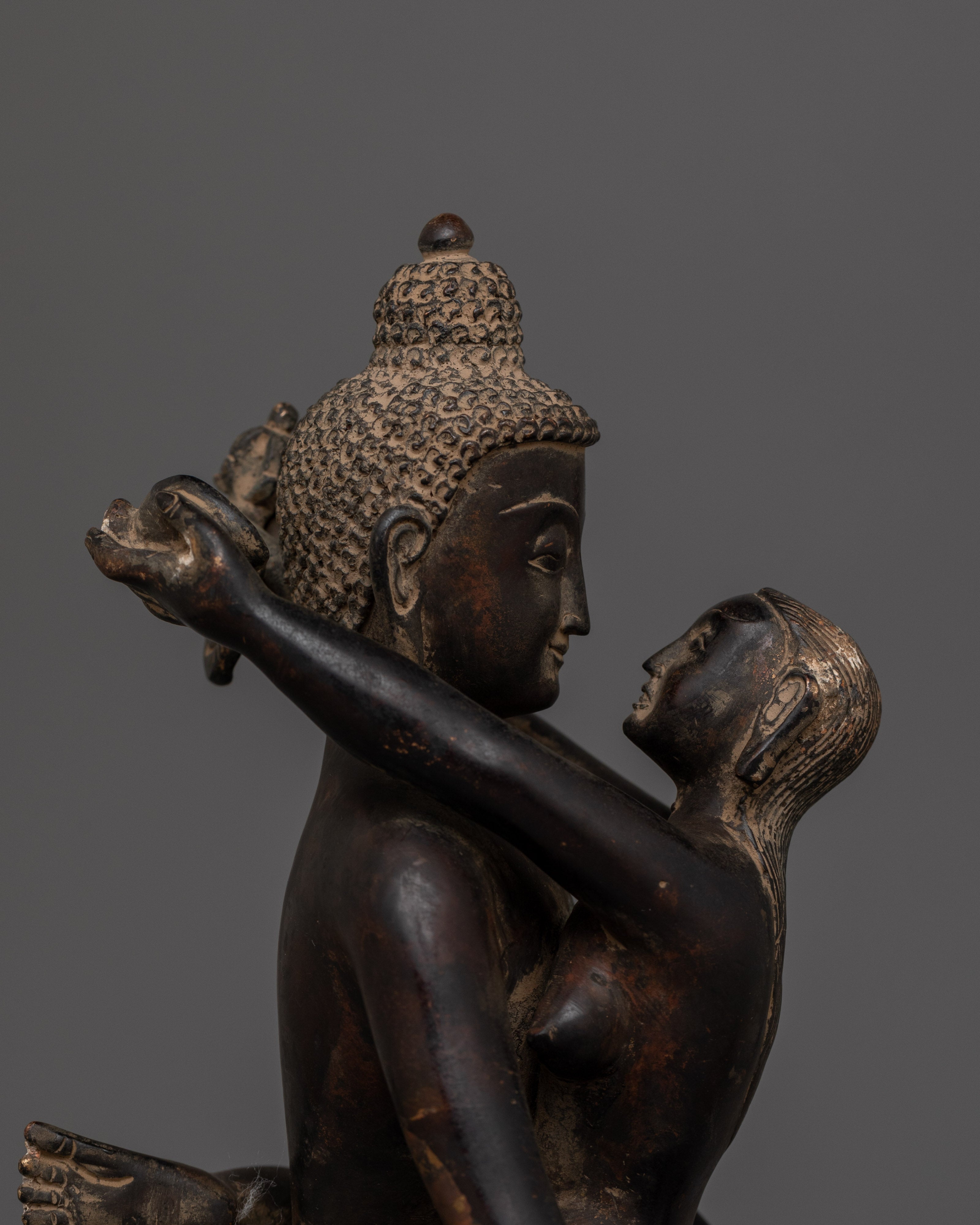 Handmade Statue of Samantabhadra with consort | Peaceful Symbol of Balanced Wisdom