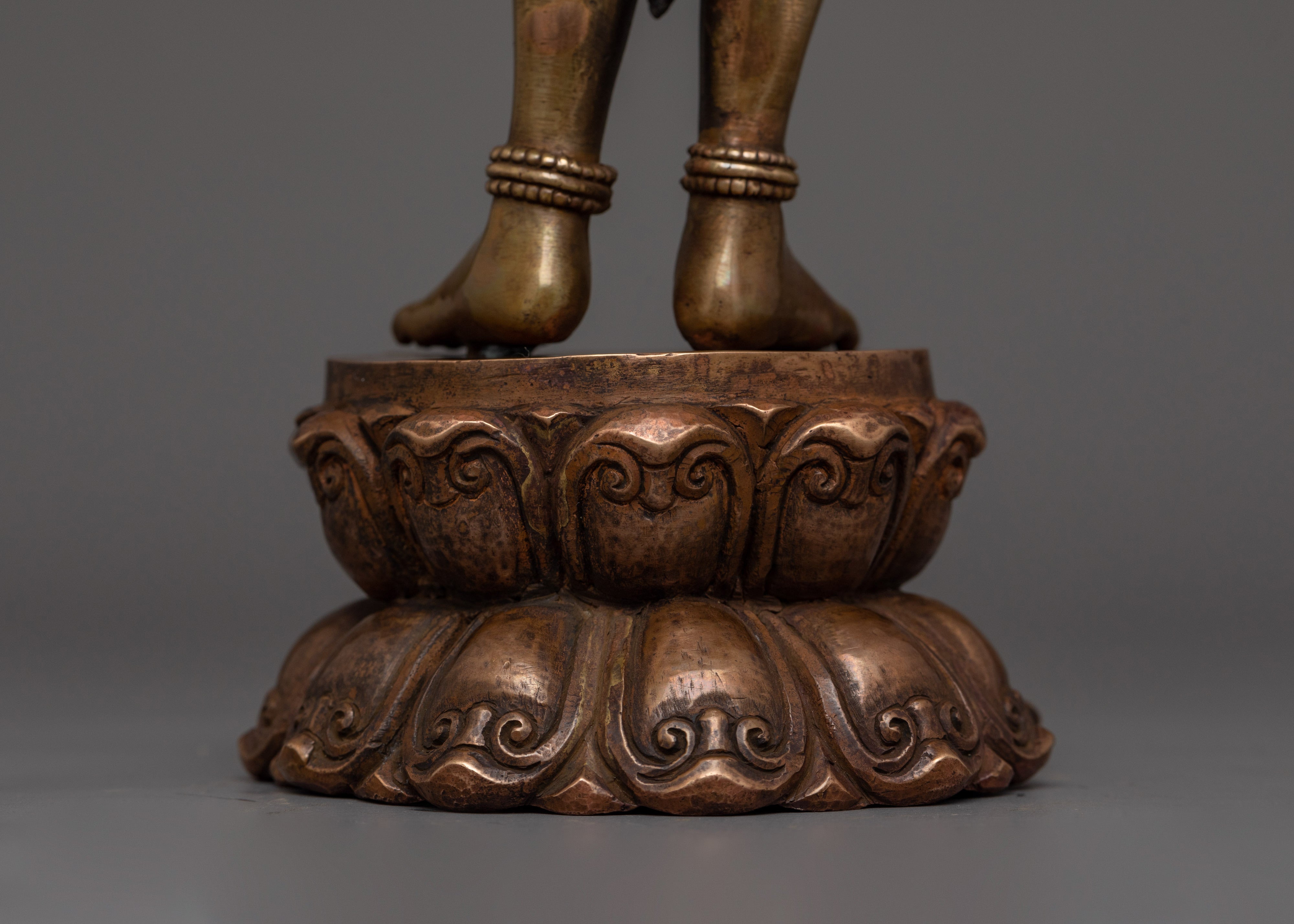 Handmade Statue of Standing Green Tara | Enlightened Energy