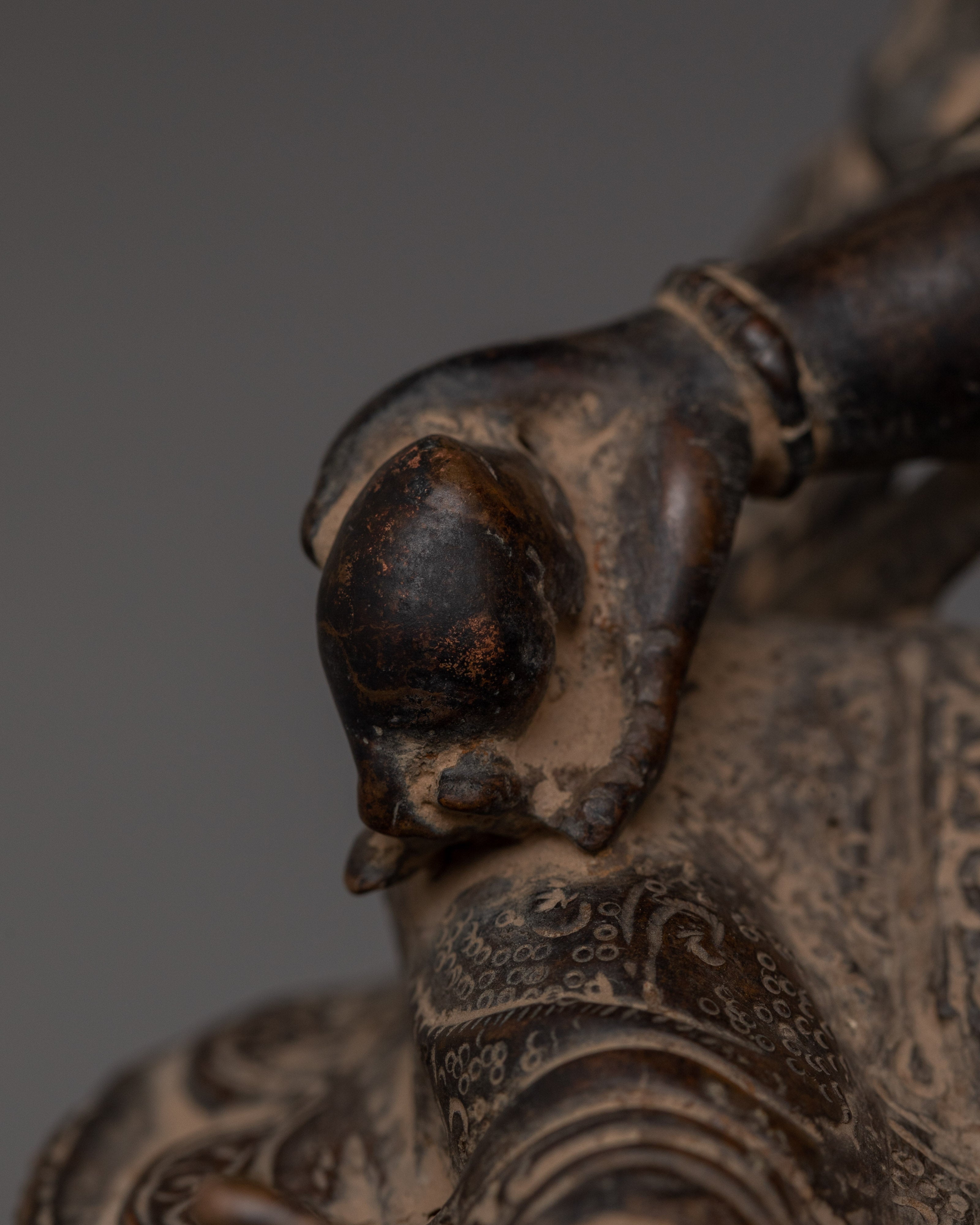 Handcrafted Deity of Fortune "Dzambhala Statue" | Wealth Deity