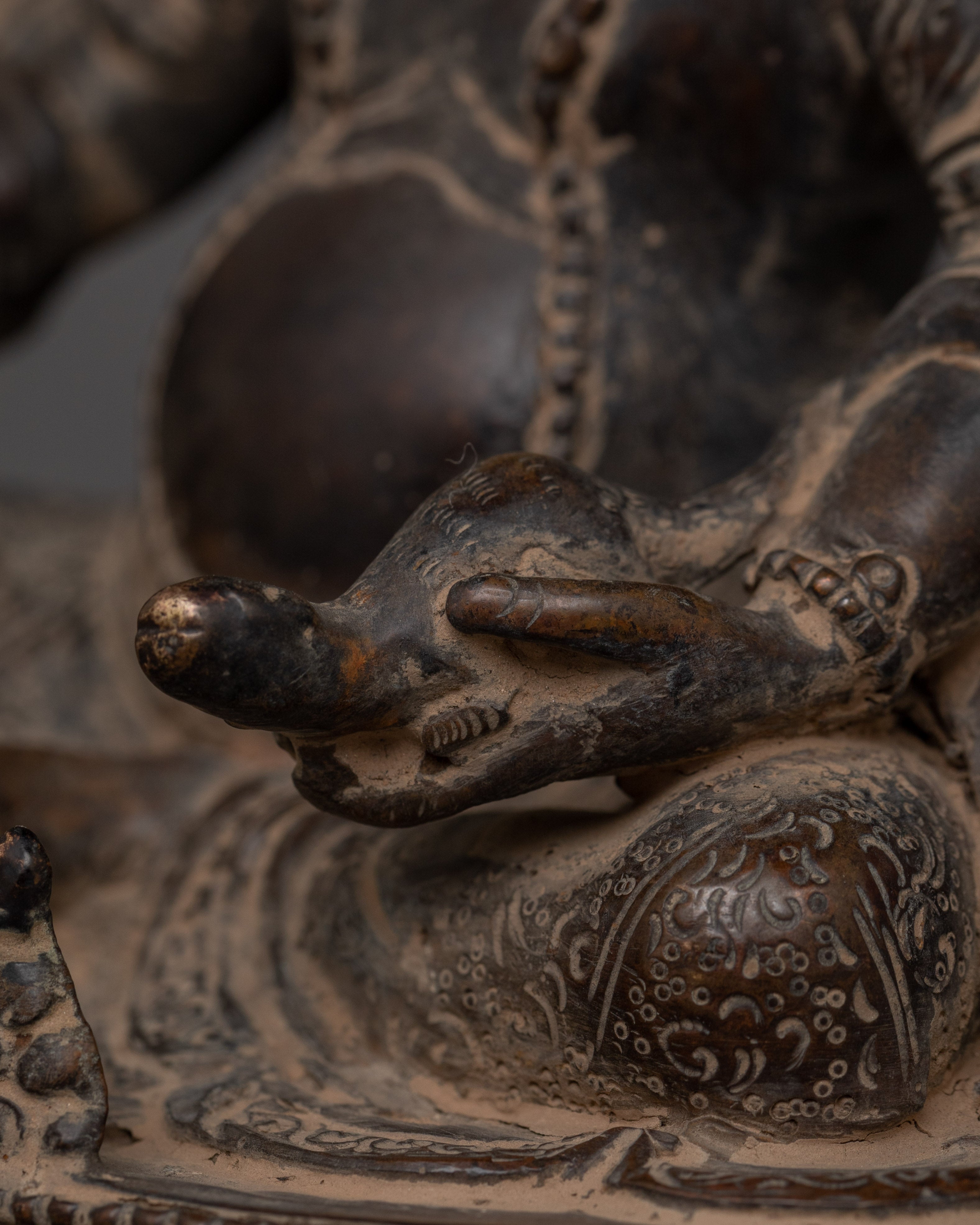 Handcrafted Deity of Fortune "Dzambhala Statue" | Wealth Deity