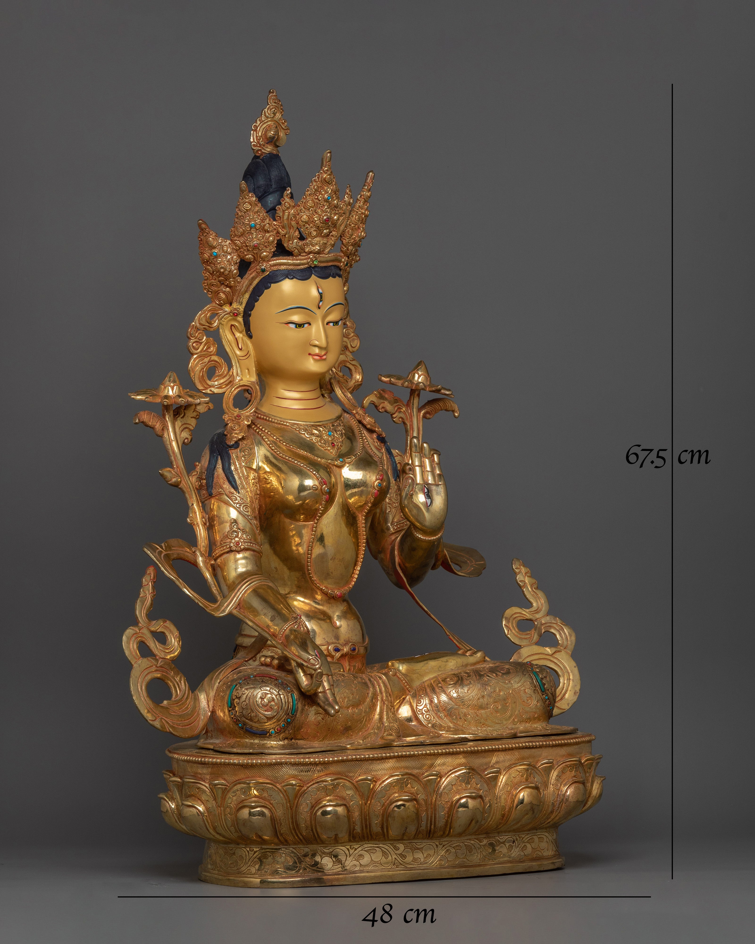 himalayan-sculpture-of-white-tara