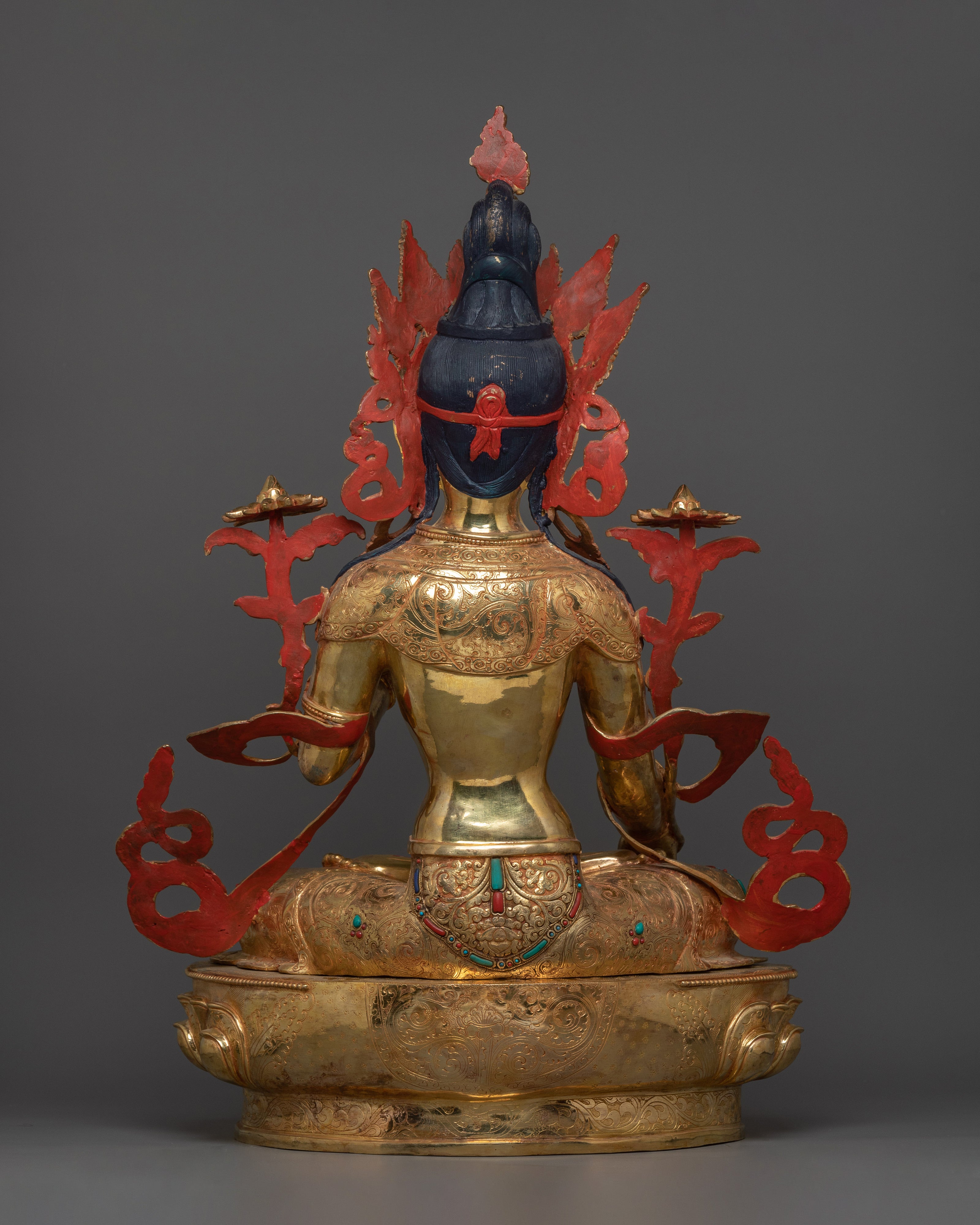Himalayan Sculpture of White Tara | The Goddess of Compassion and Longevity