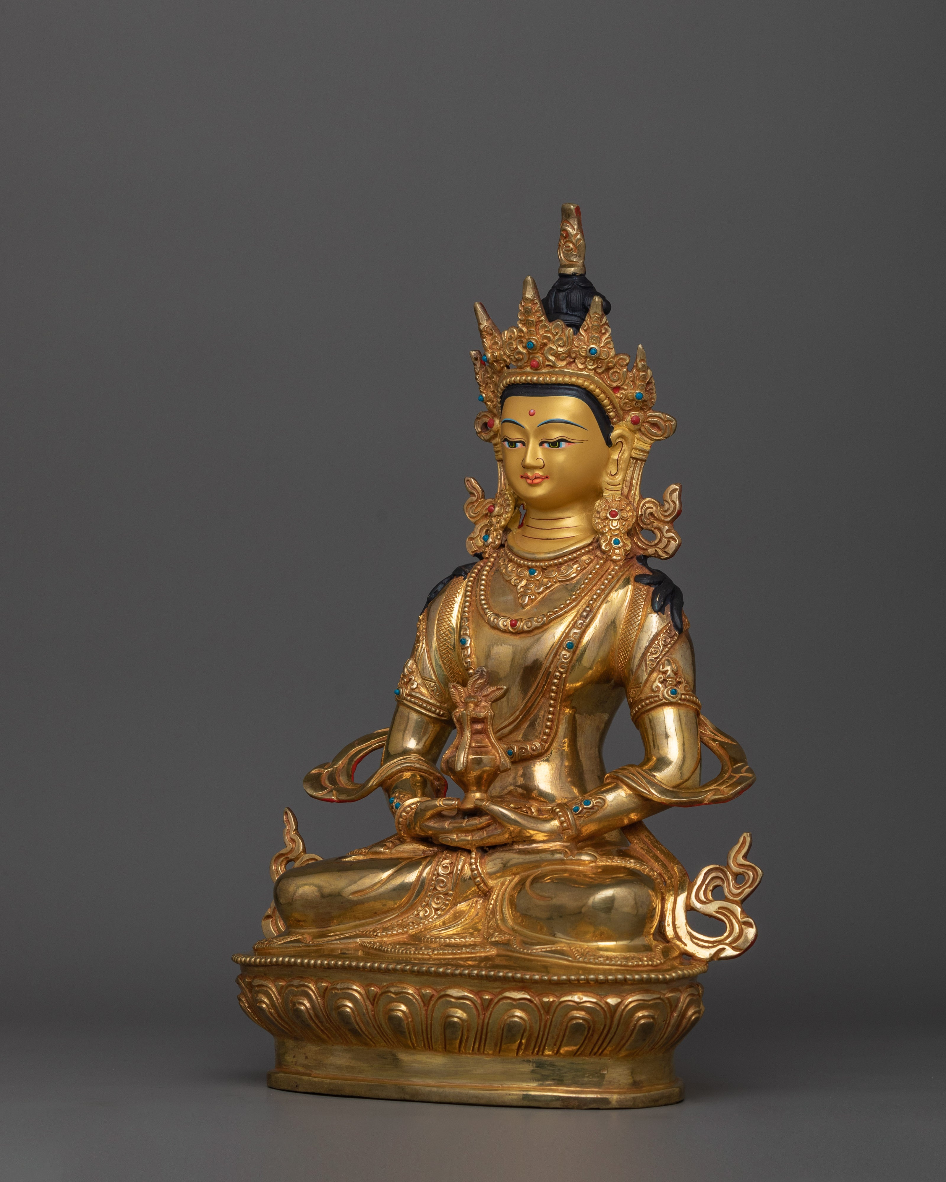Handmade Figurine of Amitayus | Buddha of Infinite Life and Longevity