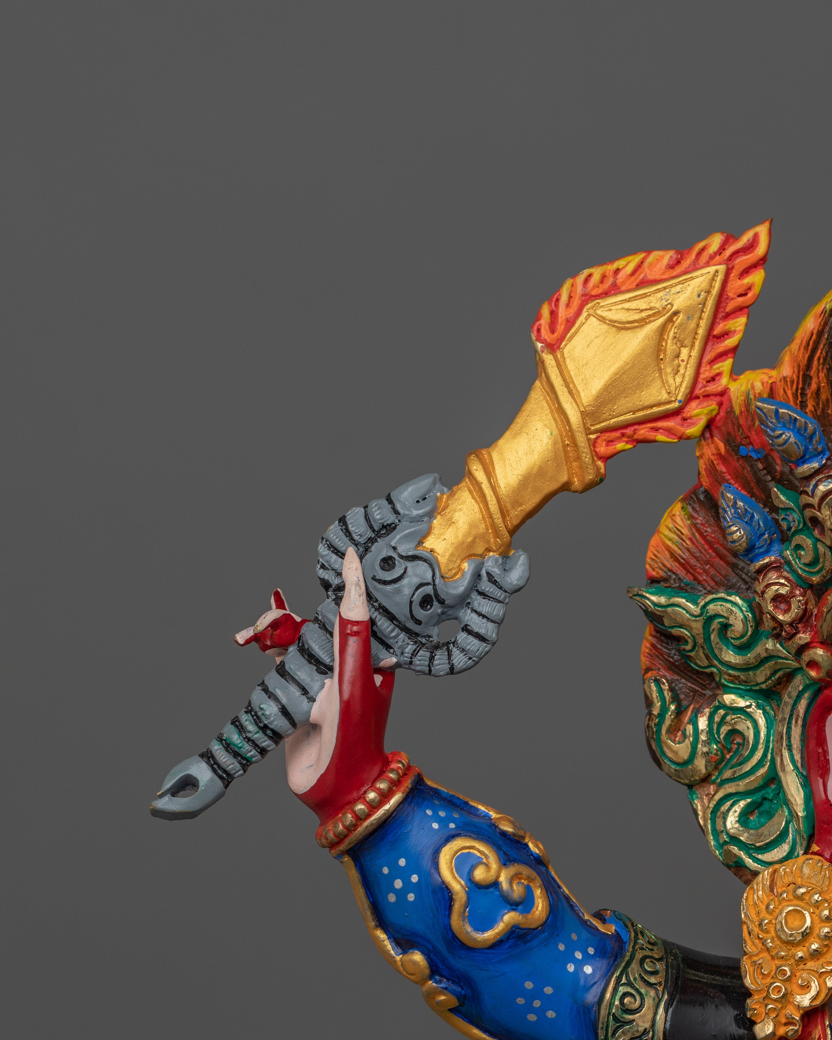 Protector Buddhist Deity Mahakala | Tibetan Sculpture