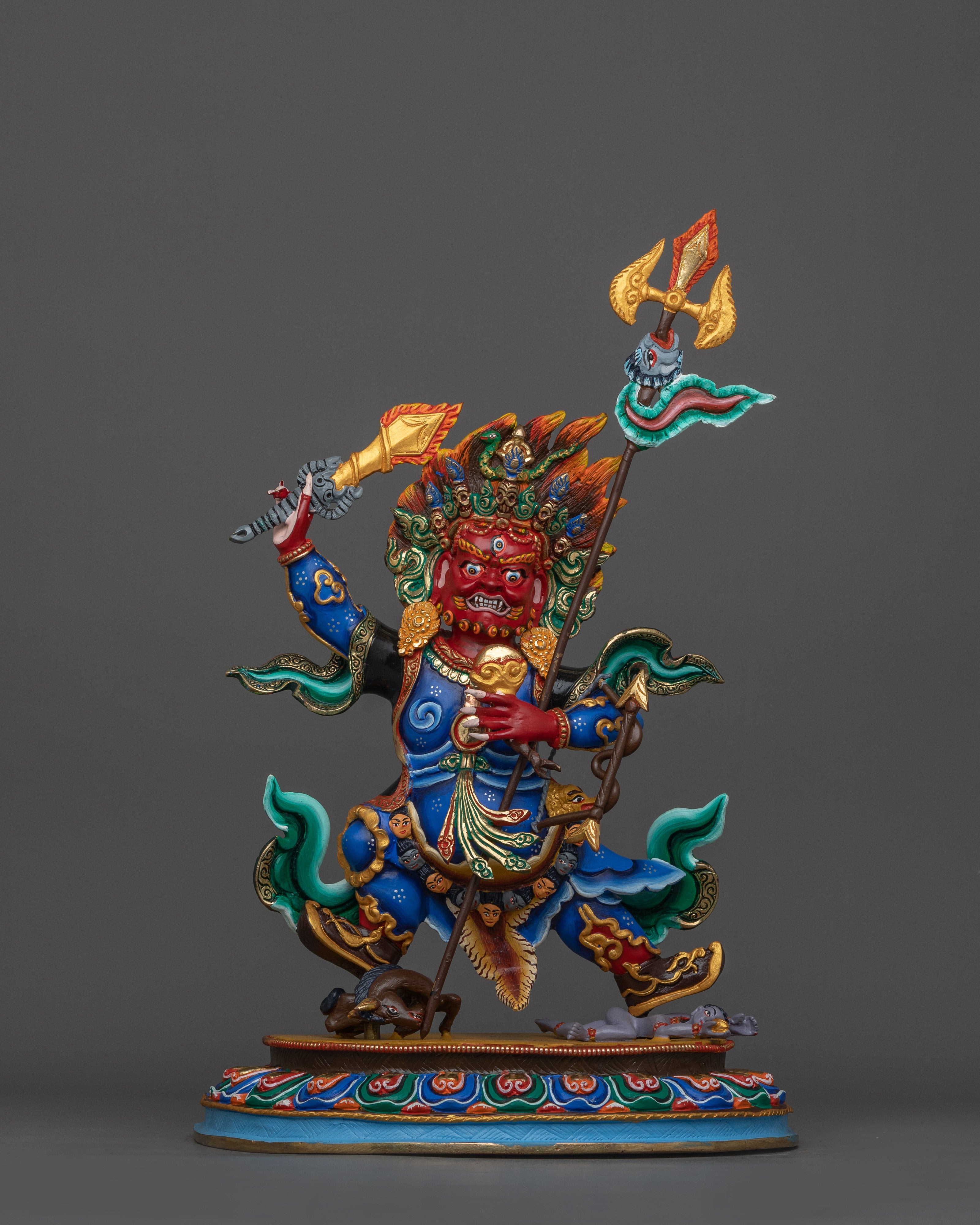 Protector Buddhist Deity Mahakala | Tibetan Sculpture