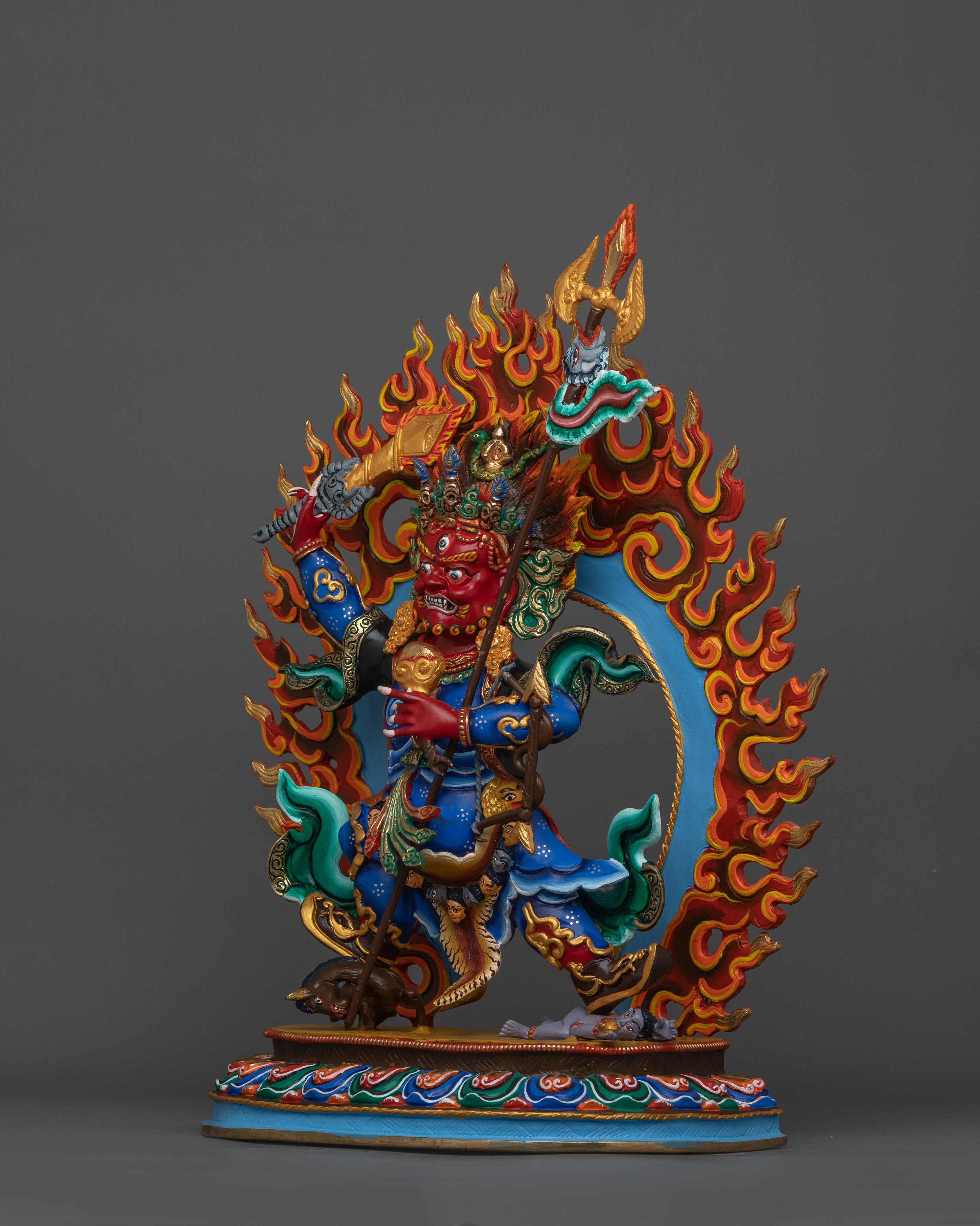 Protector Buddhist Deity Mahakala | Tibetan Sculpture