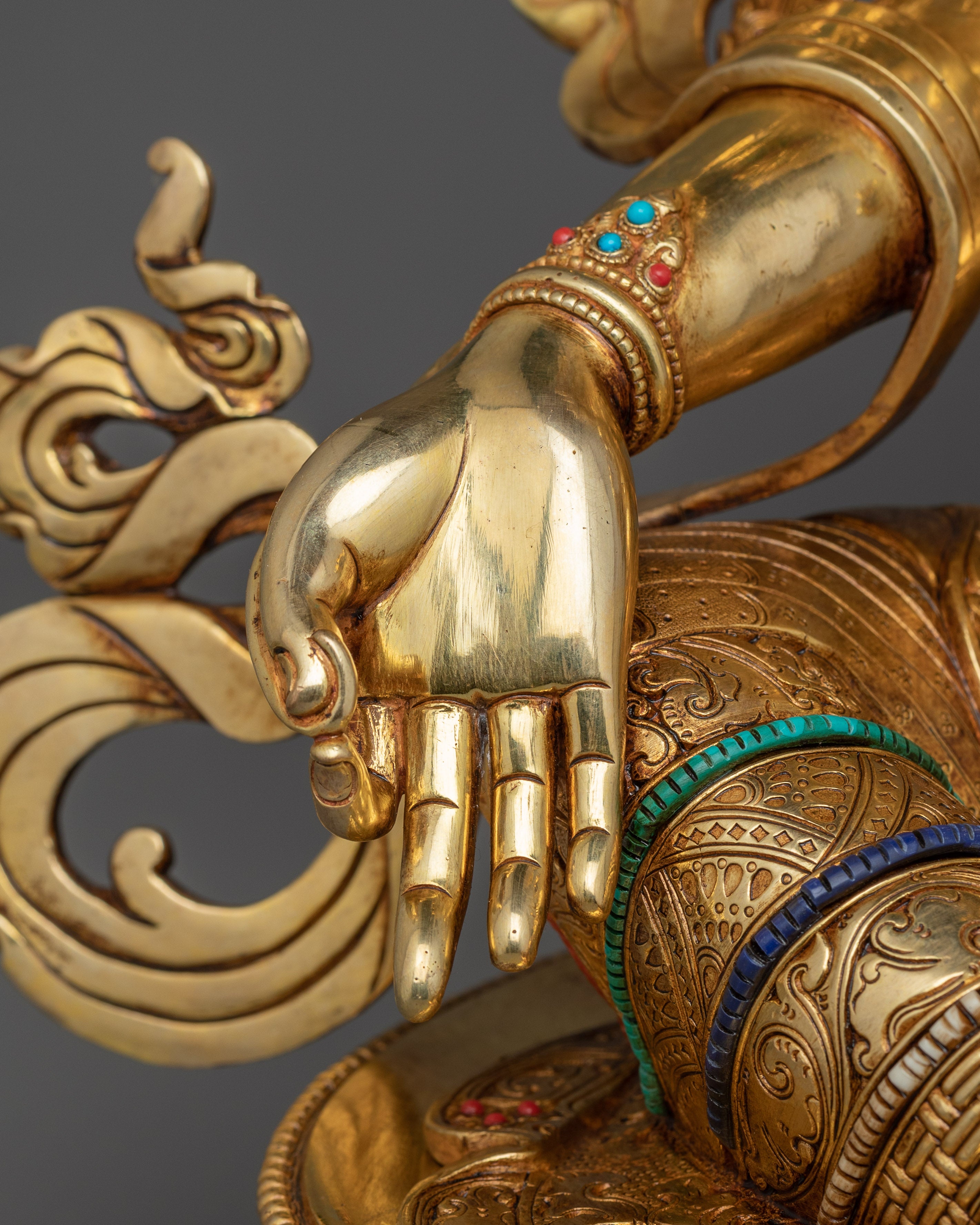 Traditional Sculpture of Green Tara | The Goddess of Compassion and Protection