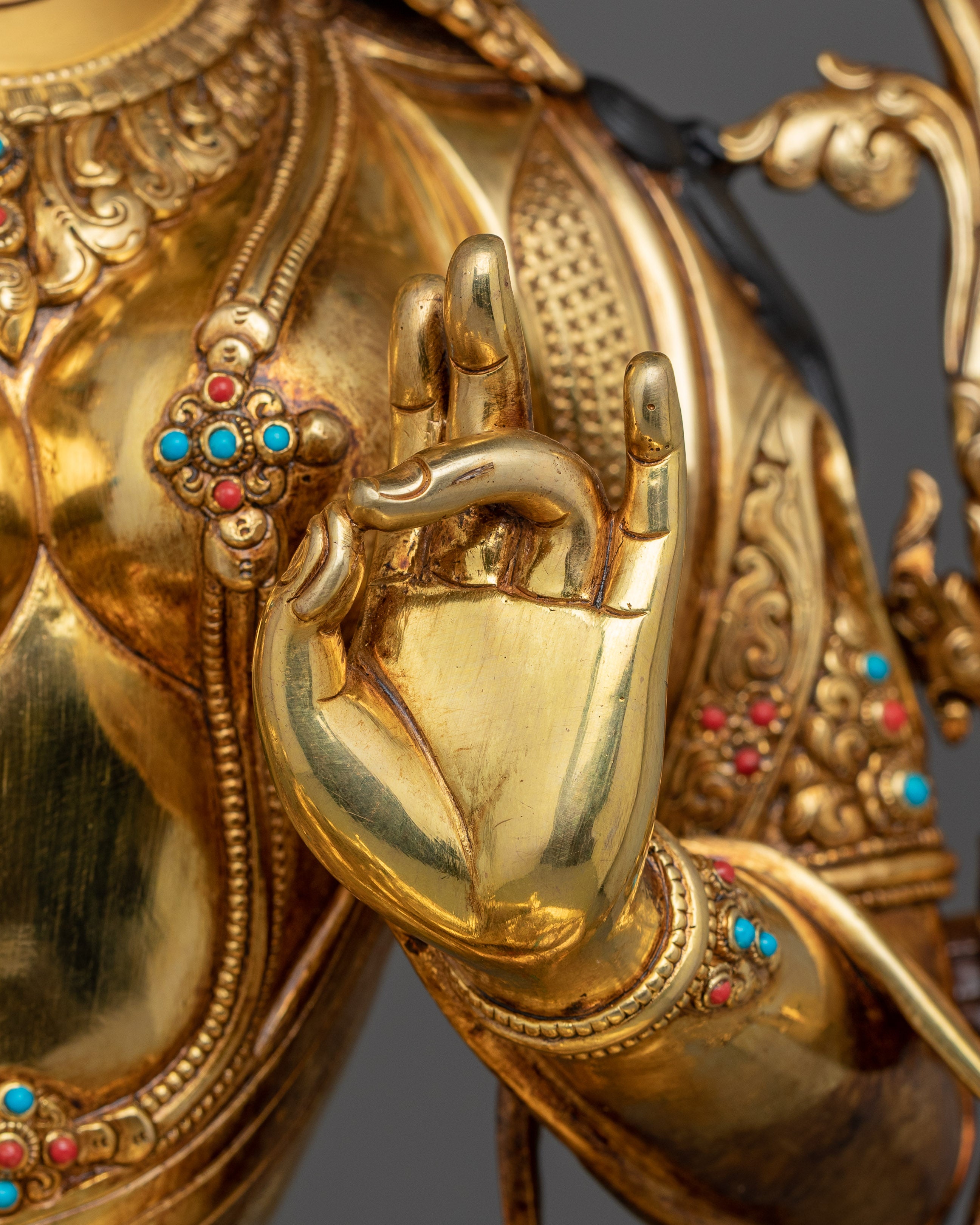 Traditional Sculpture of Green Tara | The Goddess of Compassion and Protection