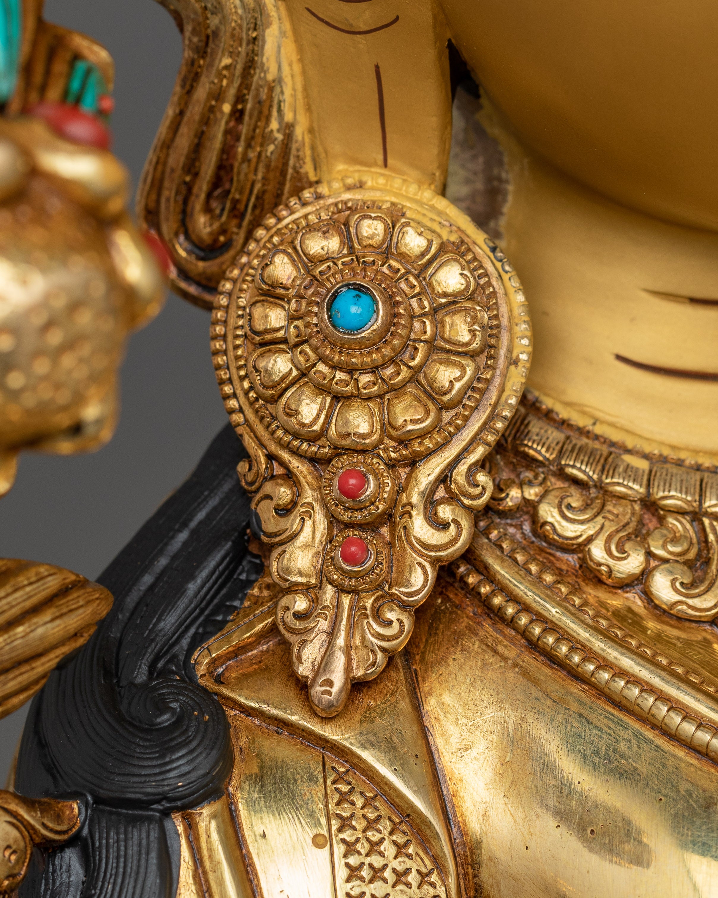 Traditional Sculpture of Green Tara | The Goddess of Compassion and Protection